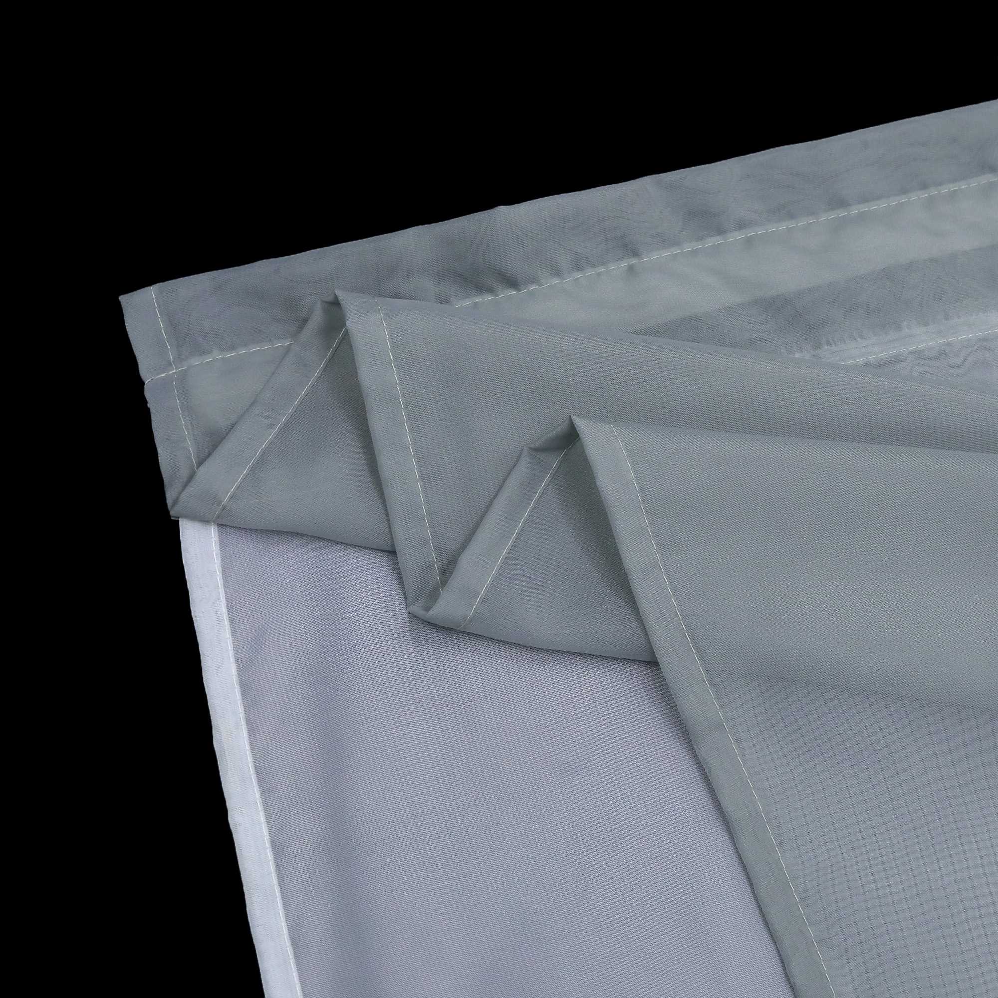 Delien Zweifarbige Fensterdekoration vloants Kurz Gardine 2er-Pack