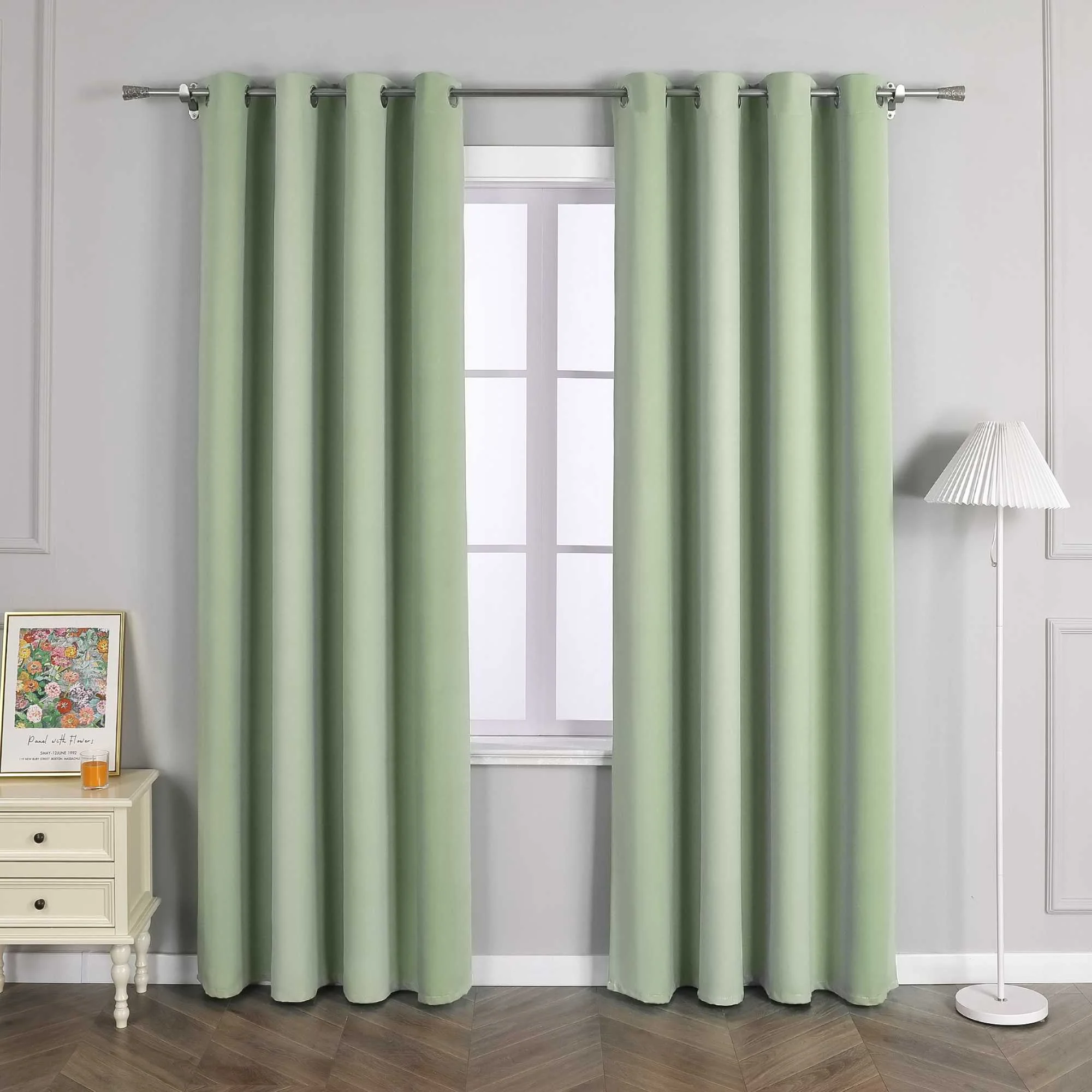 Verdunkelungsvorhang  Ösenschal Farbverlauf Privatsphäre Lichtvermeidung Thermovorhang Minimalismus 1 Stück