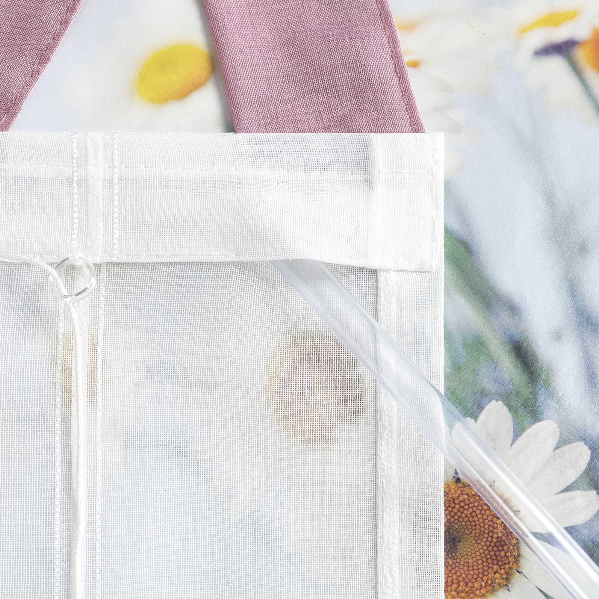 Delien Raffrollo mit Schlaufen und Quasten | Elegantes Design für stilvolle Fenster