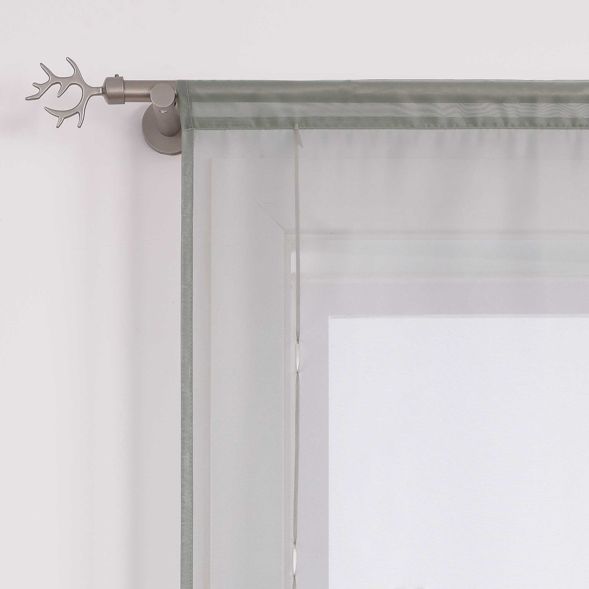 Rollos durch Stangendurchzug Transparente Luftig Unifarbig 1 Stück