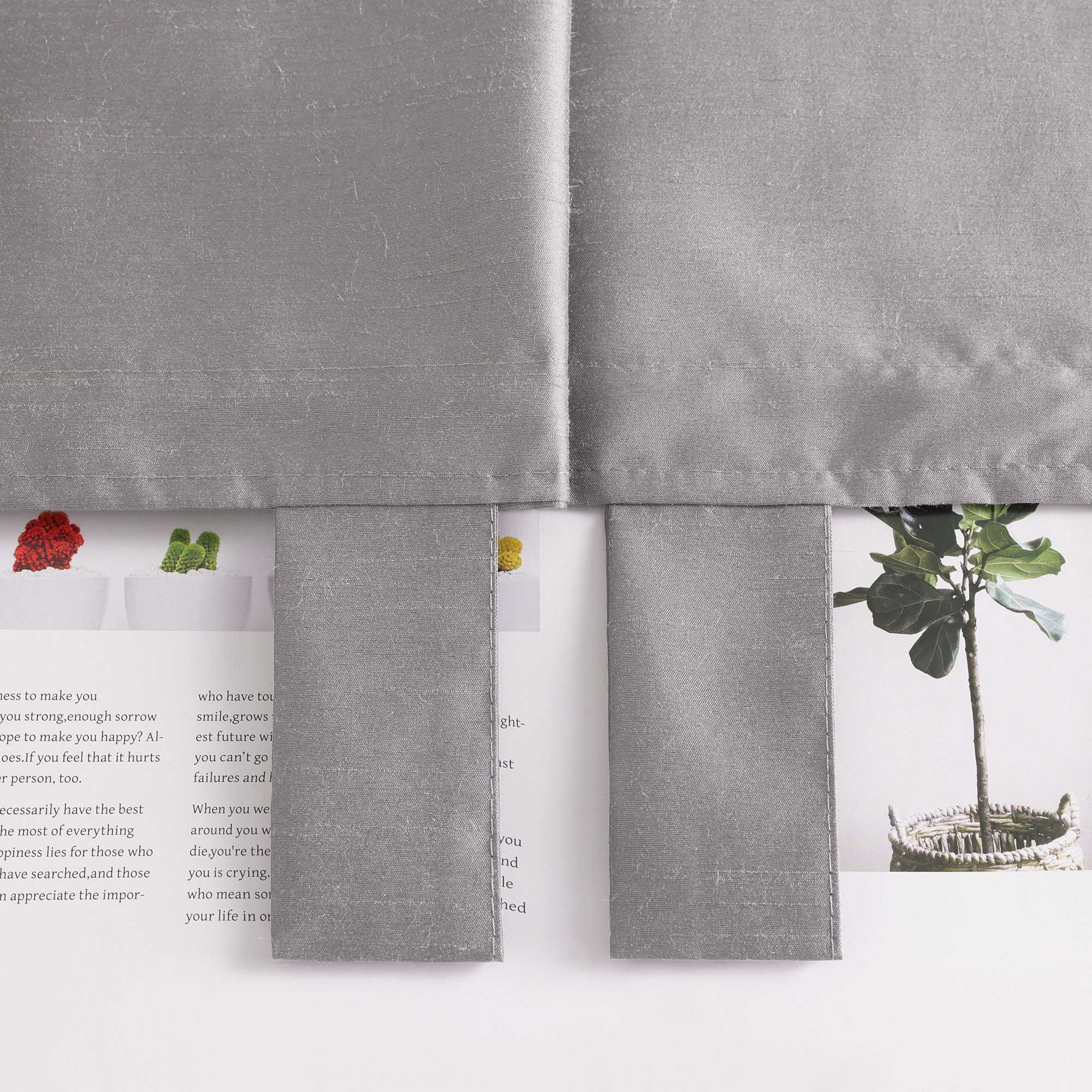 Raffrollo mit Schlaufen Raffgardinen Küche Gardinen Vorhänge Bändchenrollo Wohnzimmer Uni 1 Stück