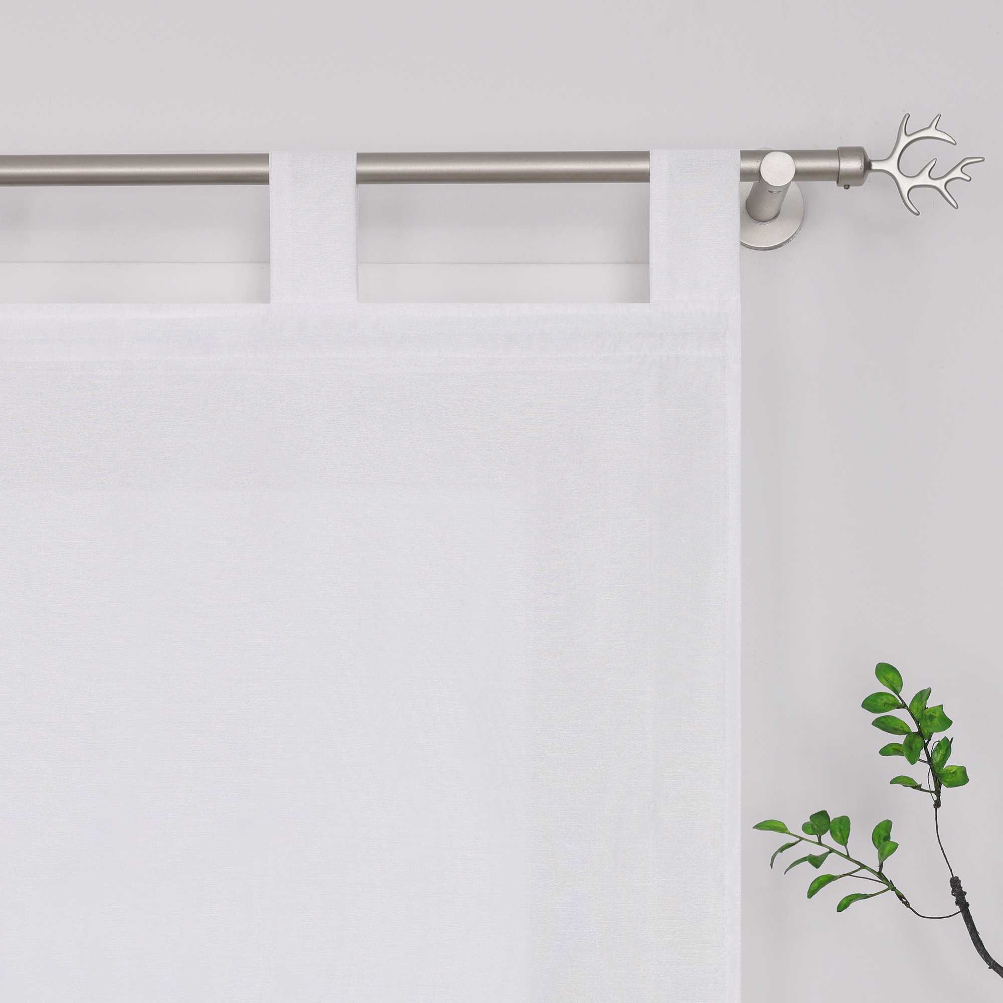 Raffrollo mit Schlaufen Raffgardinen Küche Gardinen Vorhänge Bändchenrollo Wohnzimmer Uni 1 Stück