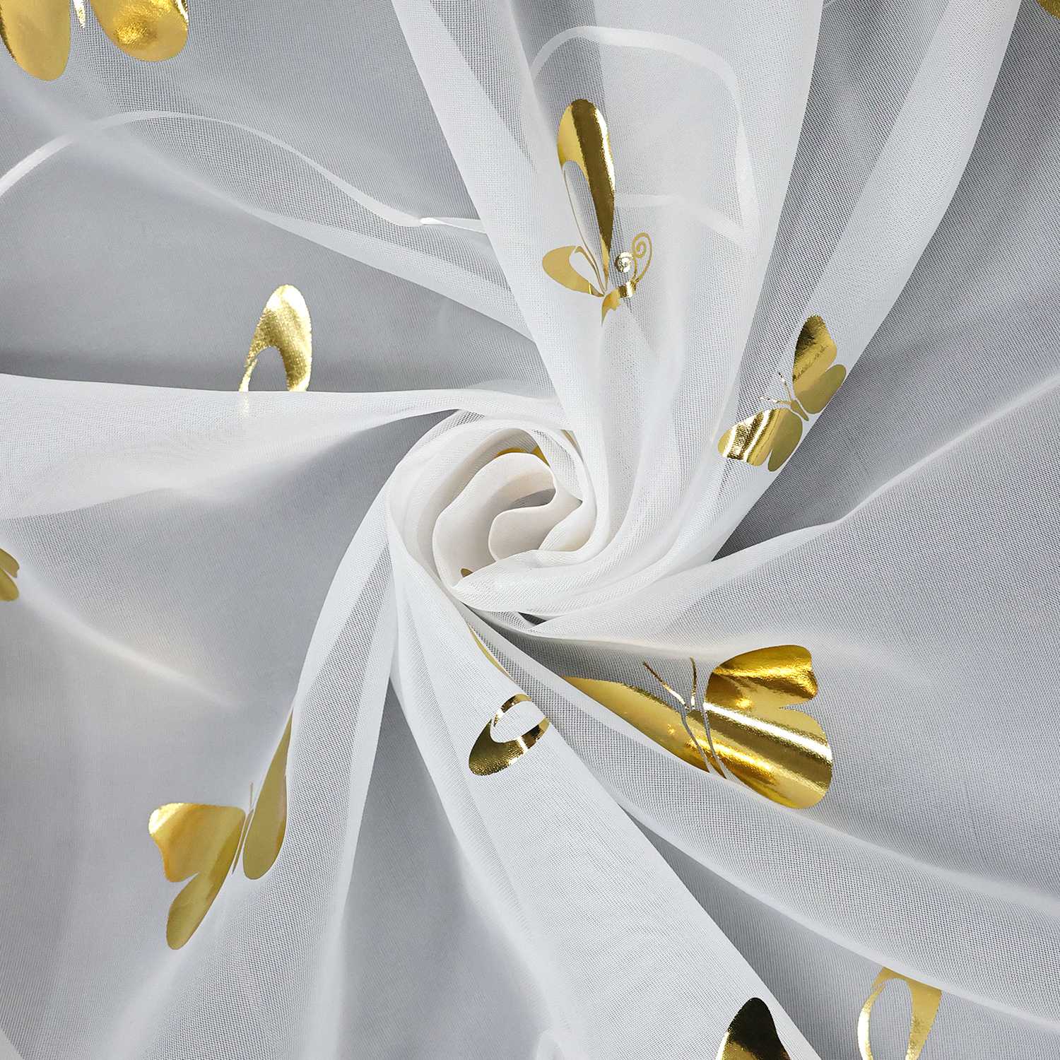 Raffrollo mit V-Haken Raffgardine mit leuchtendem Schmetterlingsmuster 1 stück