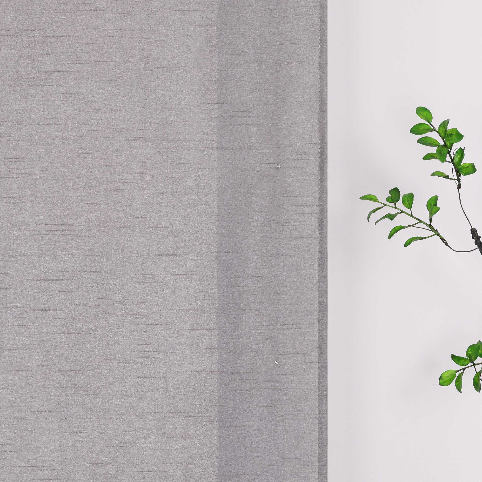 Raffrollo ohne Bohren unifarbe mit feinen horizontalen Streifen