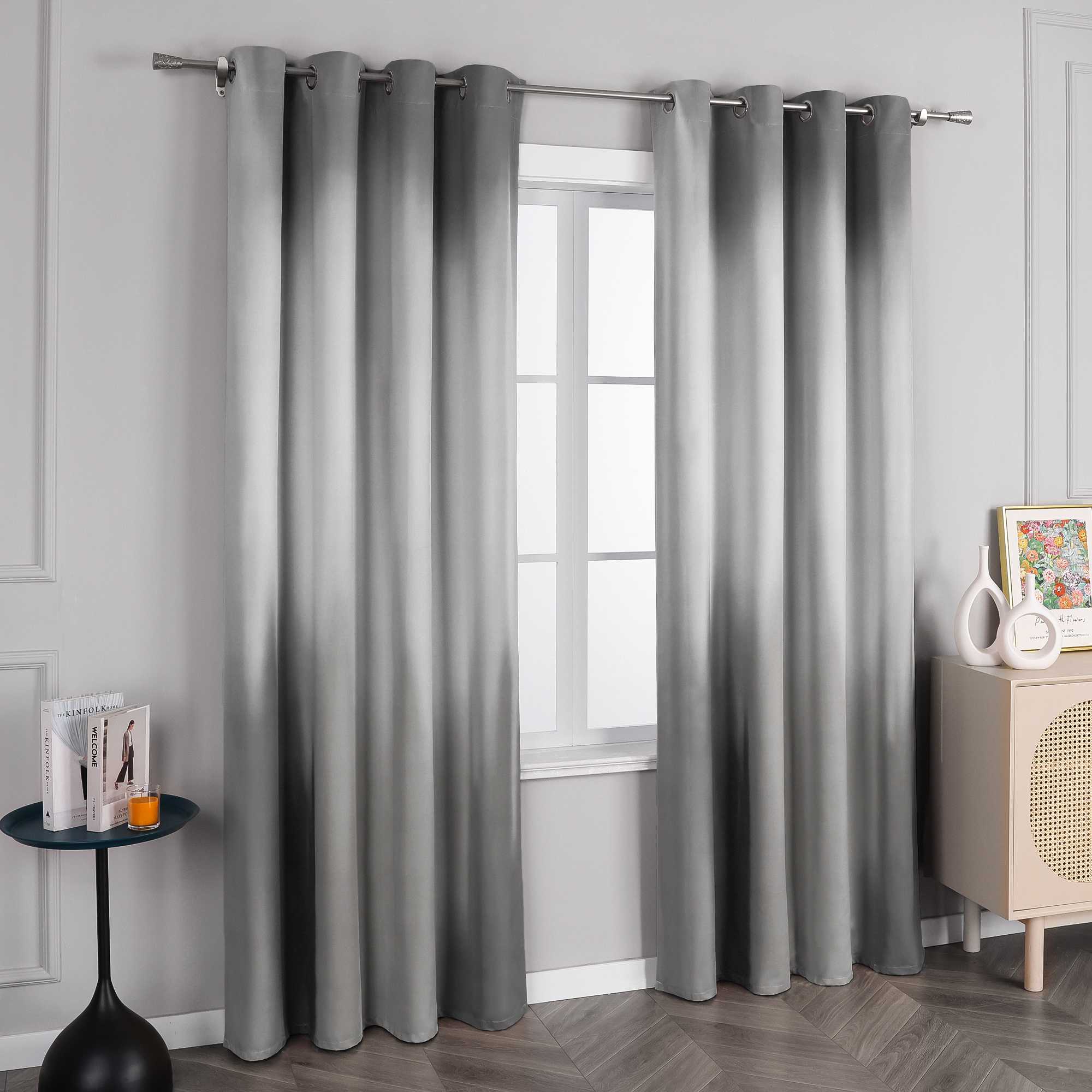 Verdunkelungsvorhang Blickdichte Gardinen Farbverlauf Ösenschal Schlafzimmer Wohnzimmer 1 Stück