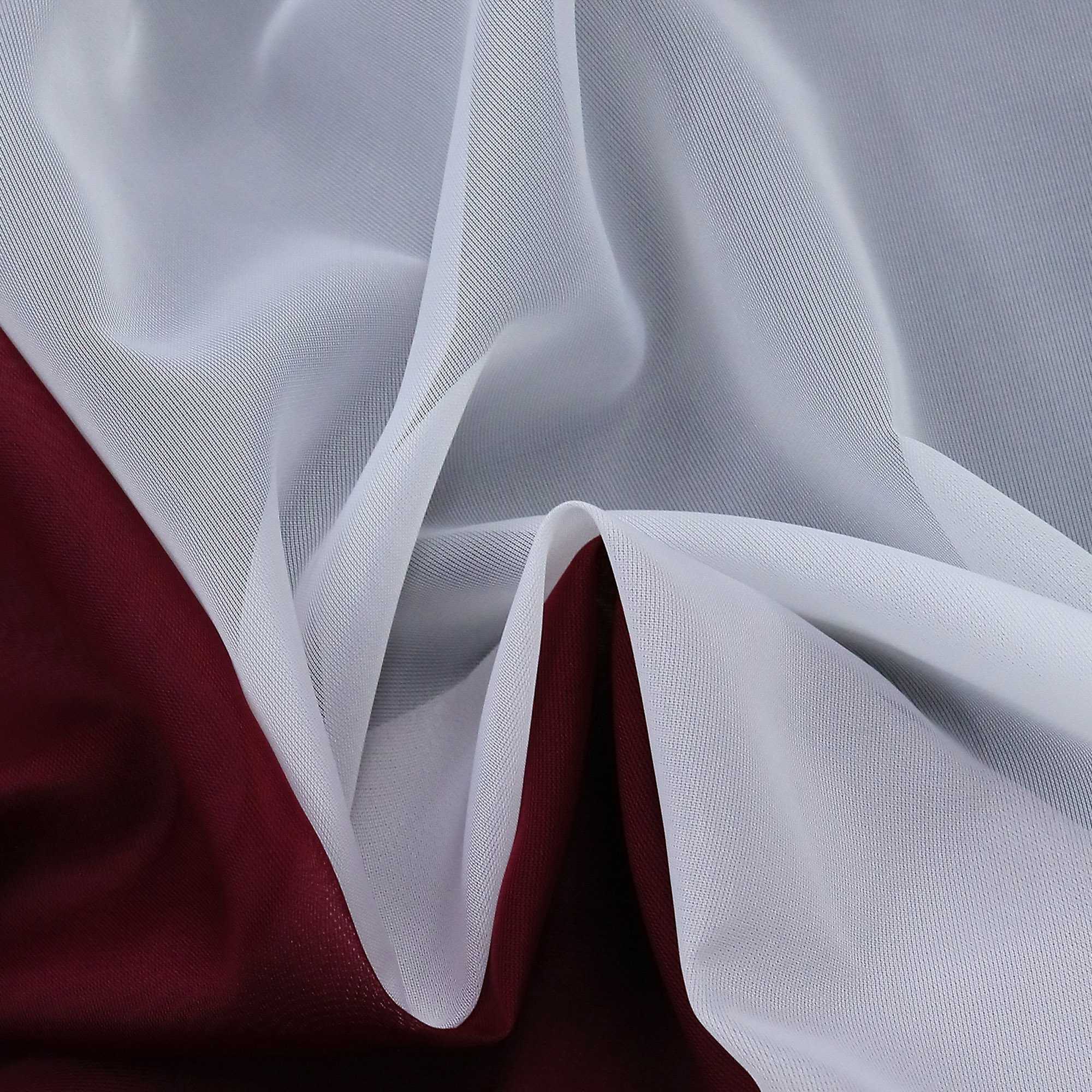 Delien Zweifarbige Fensterdekoration vloants Kurz Gardine 2er-Pack