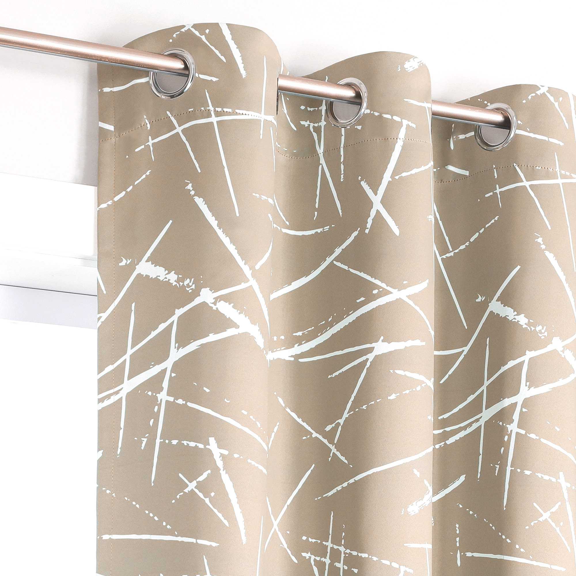 Verdunkelungsvorhänge mit Ösen Blickdichte Gardinen Modern Thermovorhang Ösenschal Wohnzimmer Schlafzimmer 1 Stück