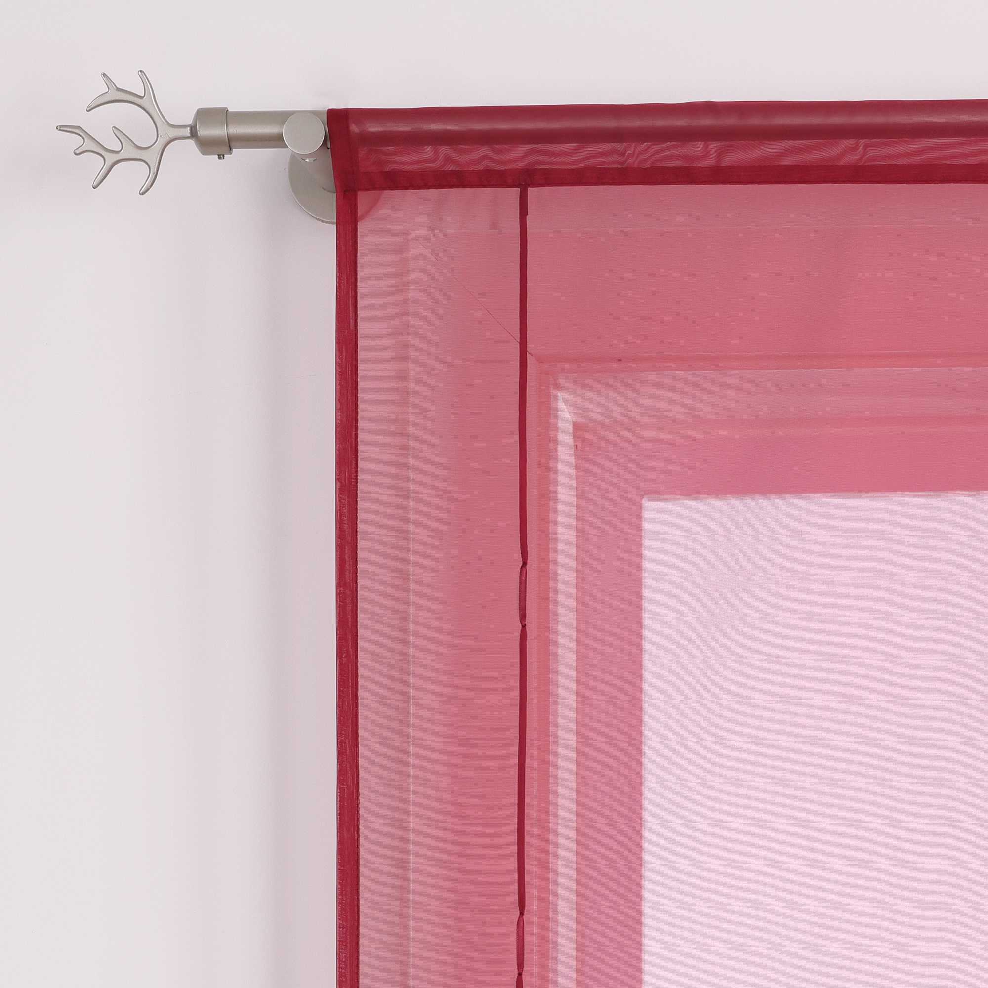 Rollos durch Stangendurchzug Transparente Luftig Unifarbig 1 Stück