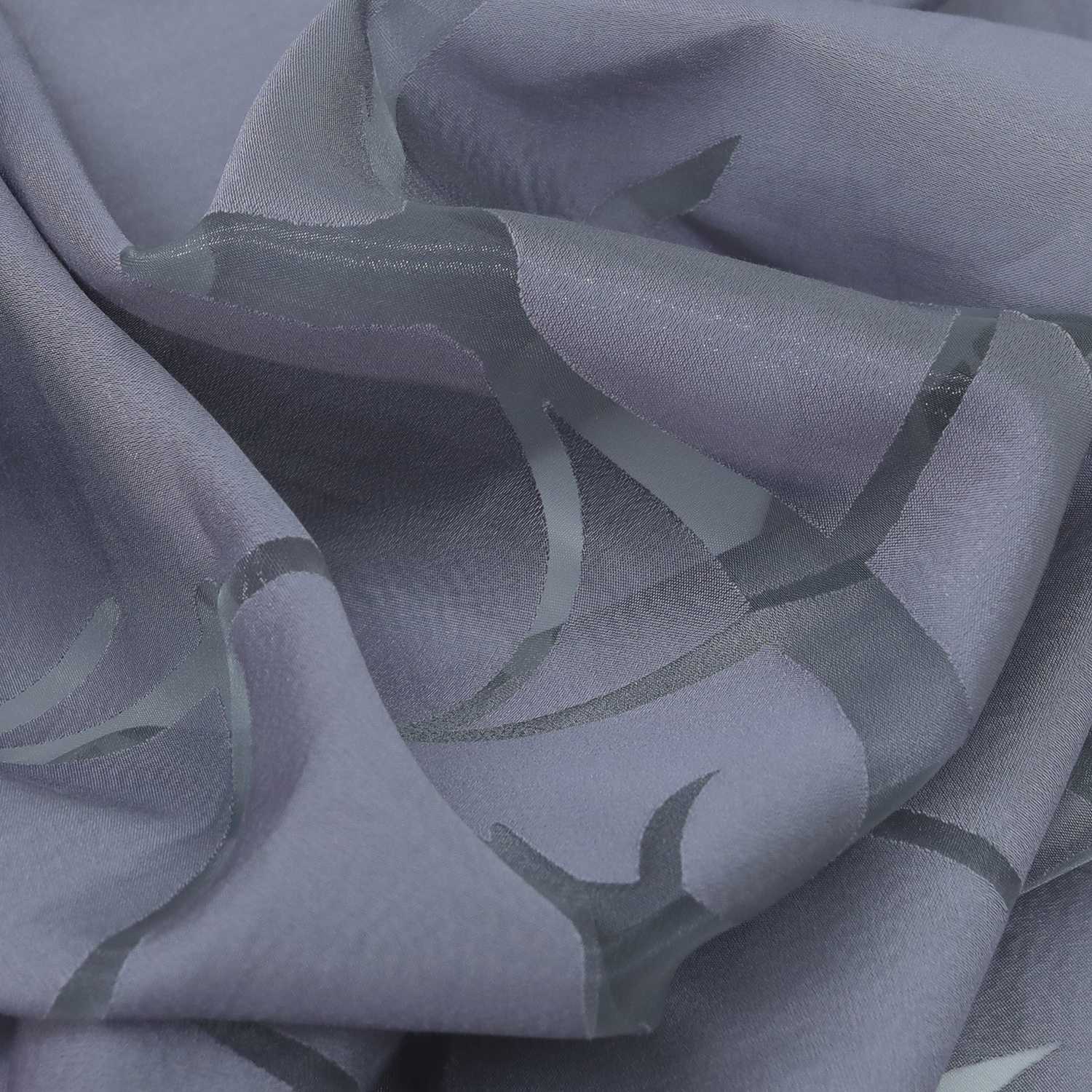 Halbtransparente Schiebegardinen Klettbandschal mit grobes Zweigmuster Lichtdurchlässig 2 er Set