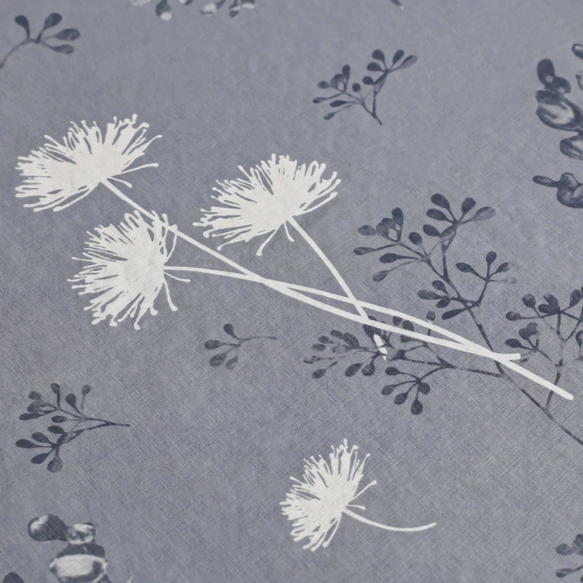 Transparente Vorhang aus Polyester durch Kräuselband mit Unregelmäßigen botanischen Mustern 1 stück