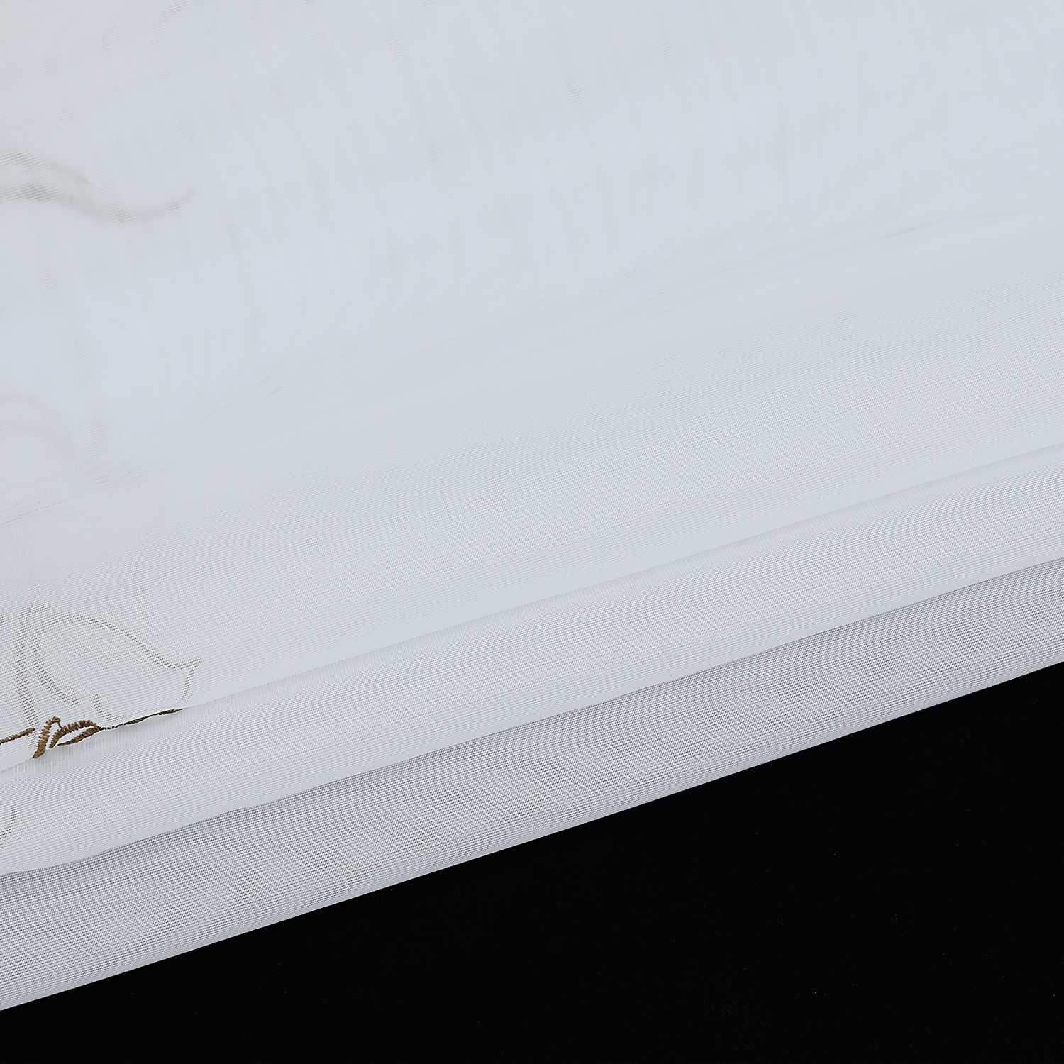 Scheibengardine Kurze Schlaufengardine mit Blumenmuster transparent lichtdurchlässig 1 Stück