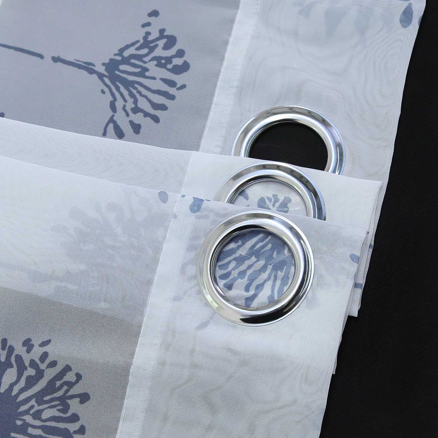 Transparenter Vorhang mit Pusteblumenmuster leicht Schutzfunktion Lichtdurchlässigkeit Gartenstil 1 Stück