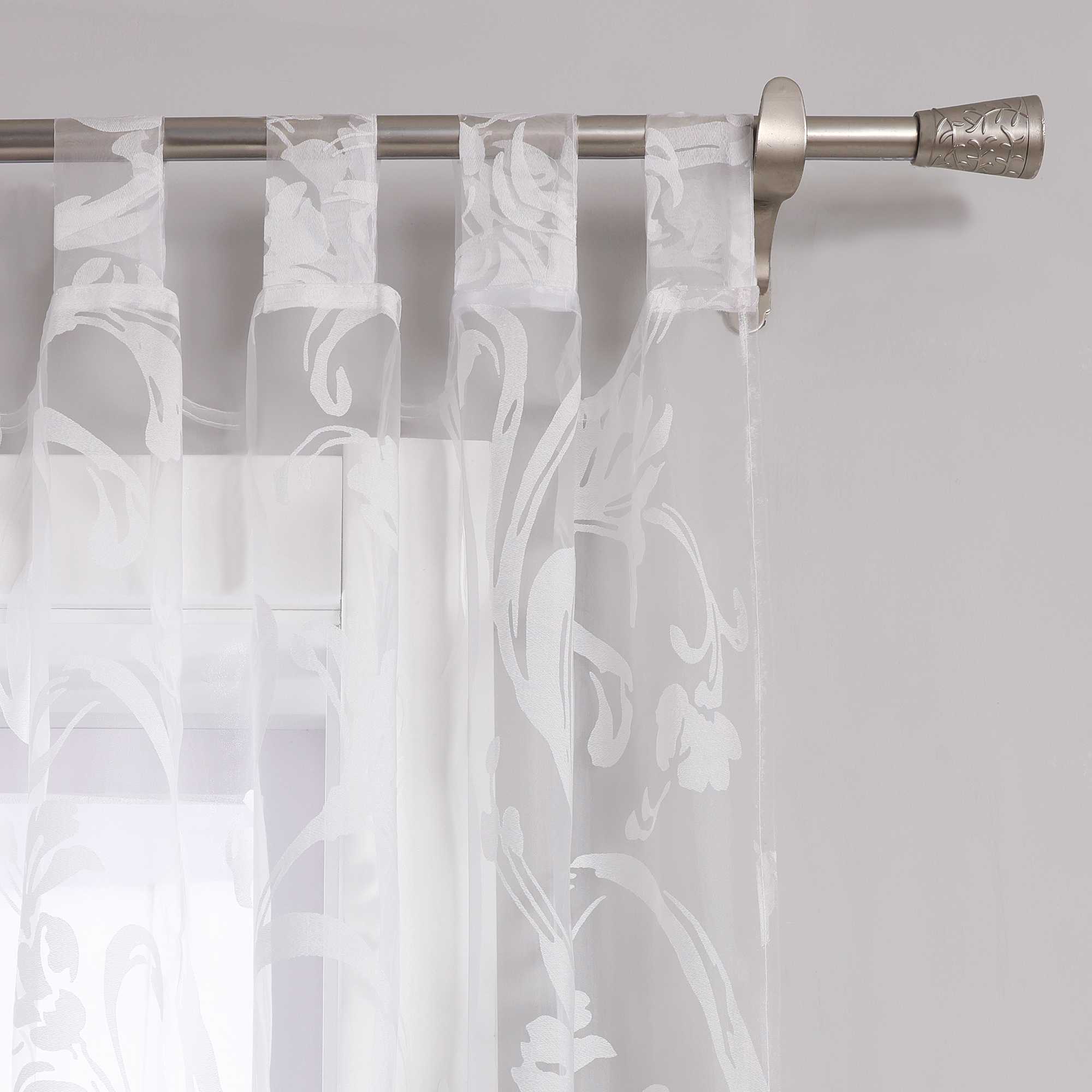 Vorhang mit Blumenmuster transparent Wohnzimmer Schlafzimmer  1 stück