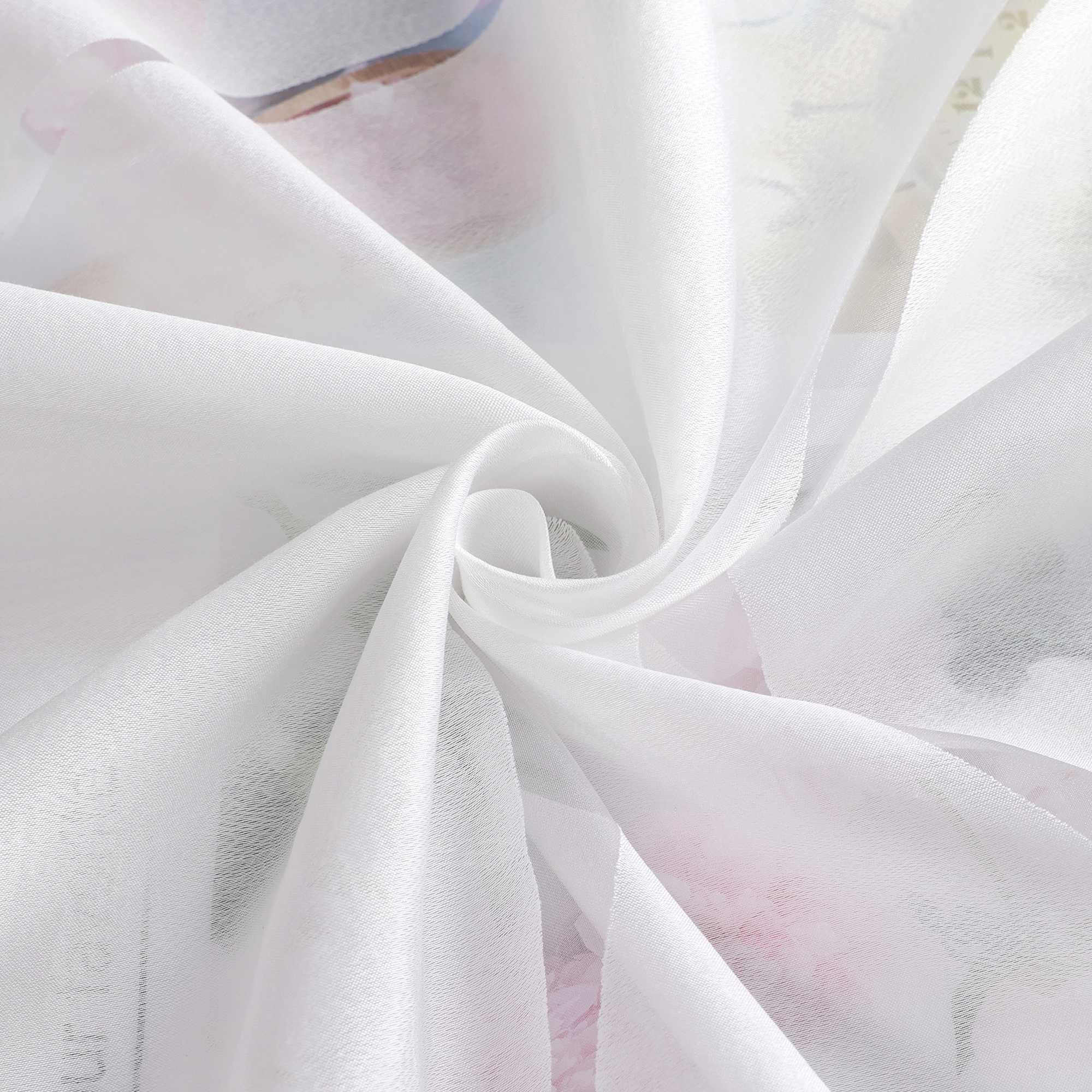 Halbtransparenter Ösenschal mit Wellenmuster 1 Stück