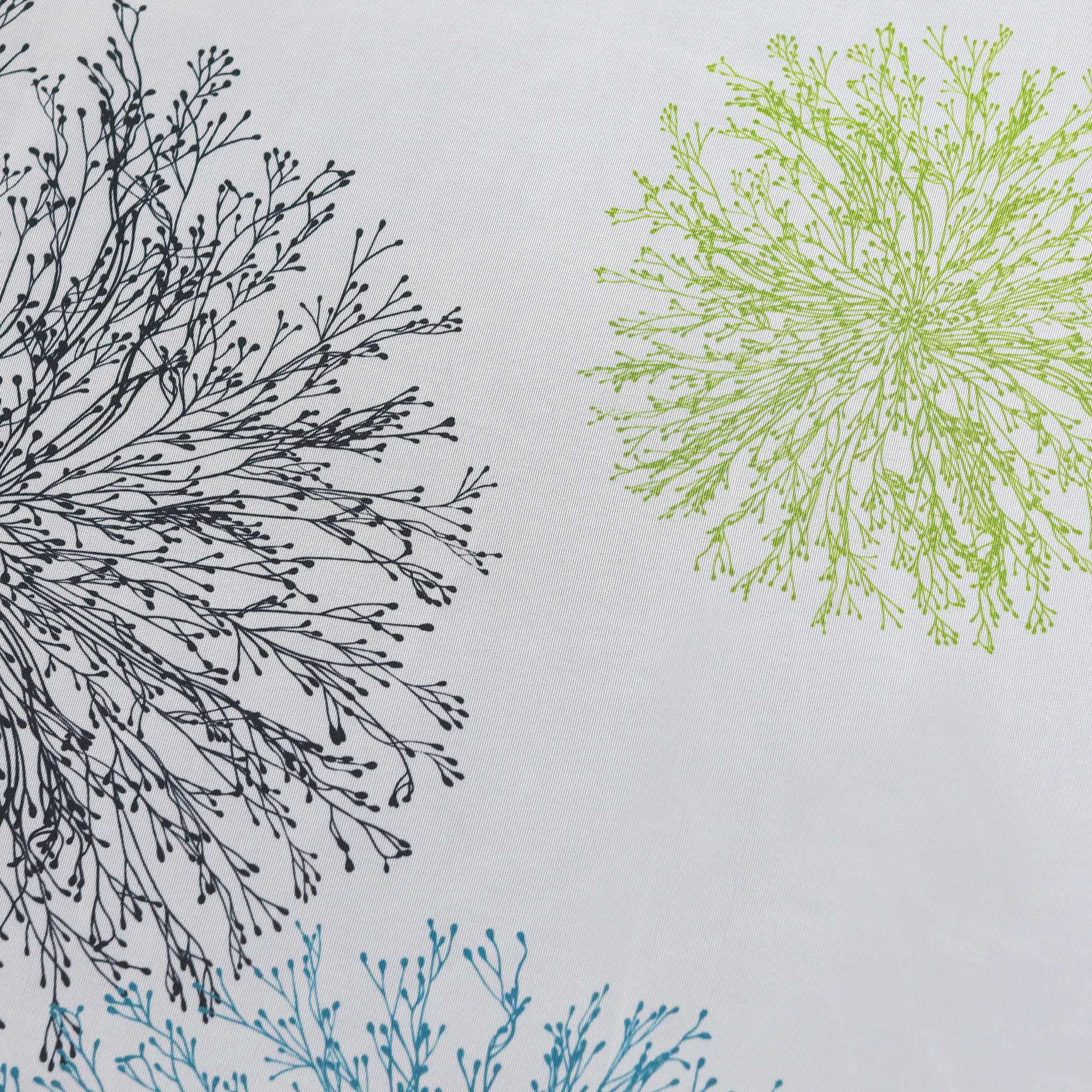 Voile-Vorhang Kräuselbandschal Transparente mit Blumenmuster leichte Schutzfunktion 1 Stück