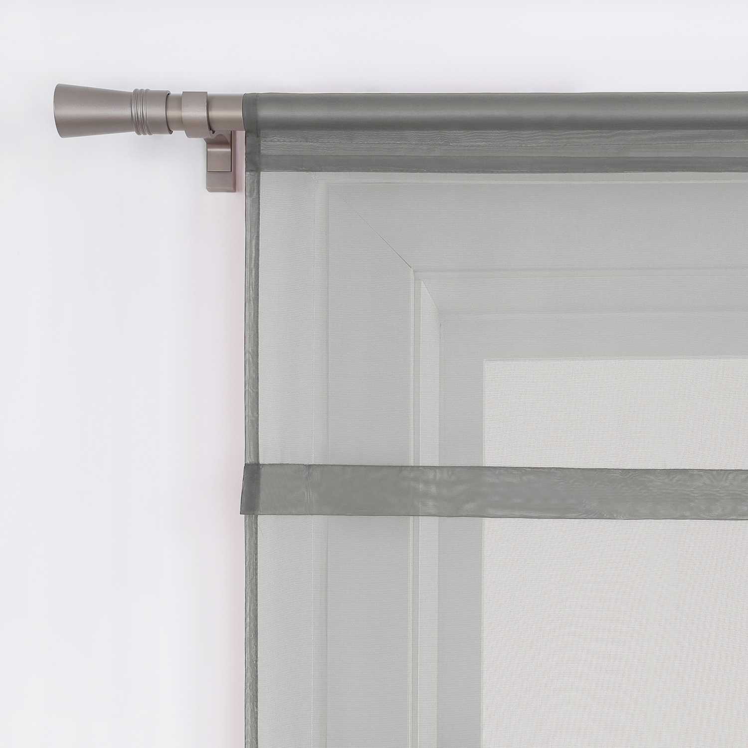 Raffrollo Voile Raffgardinen durch Tunnelzug Bändchenrollo Küche Gardinen Transparent Uni 1 Stück