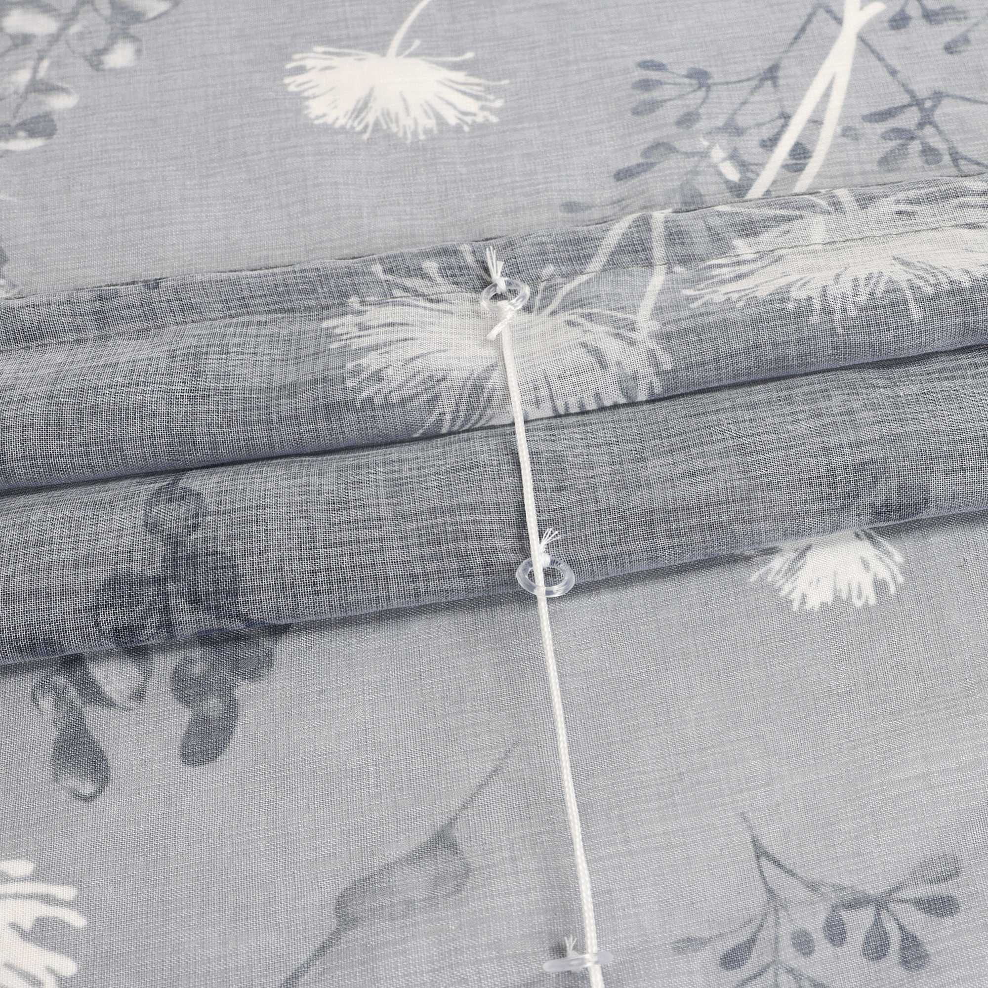 Raffrollo mit Schlaufen Voile Gardinen Landhaus Küche Raffgardinen Schlaufenrollo Transparent