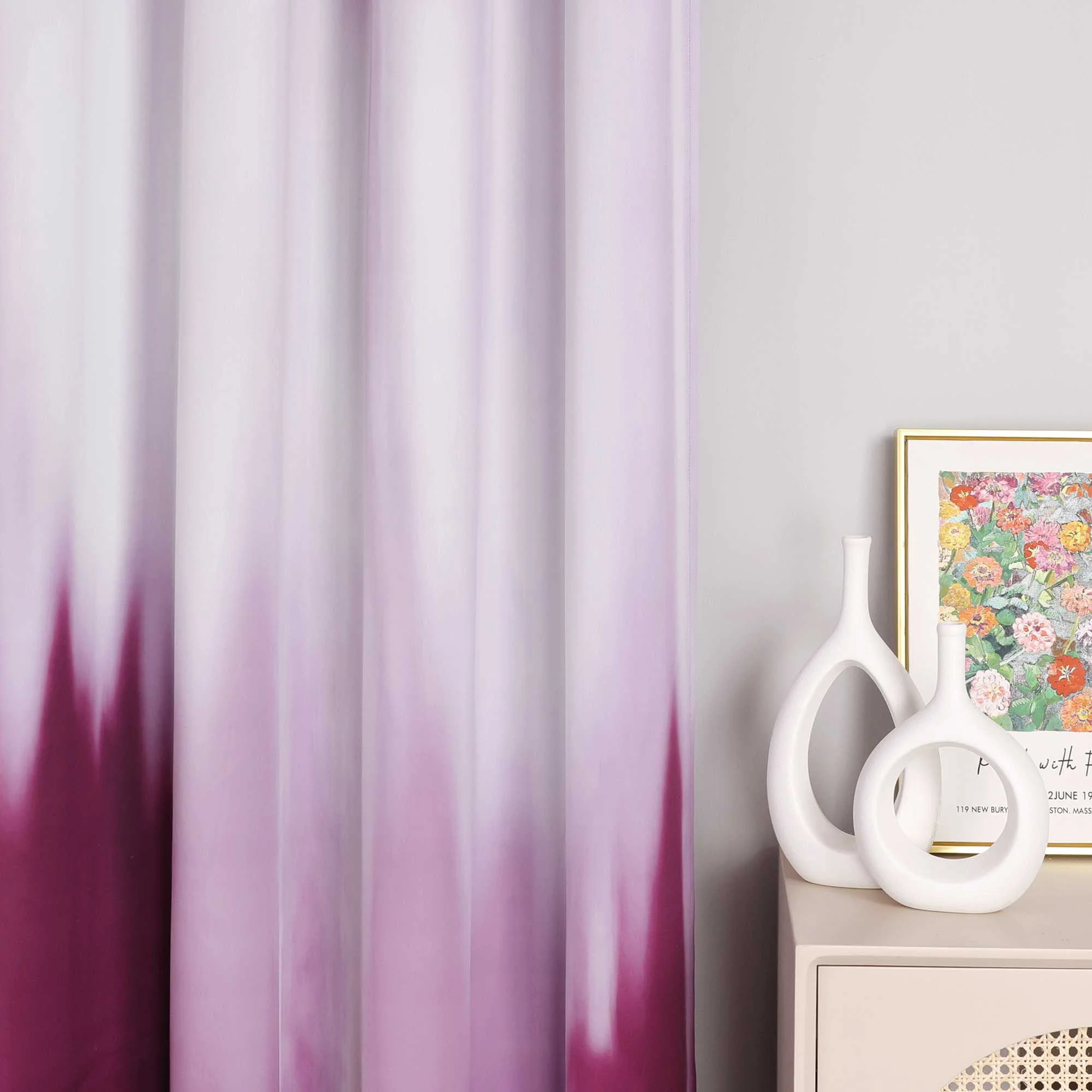 Verdunkelungsvorhang Blickdichte Gardinen Farbverlauf Ösenschal Schlafzimmer Wohnzimmer 1 Stück