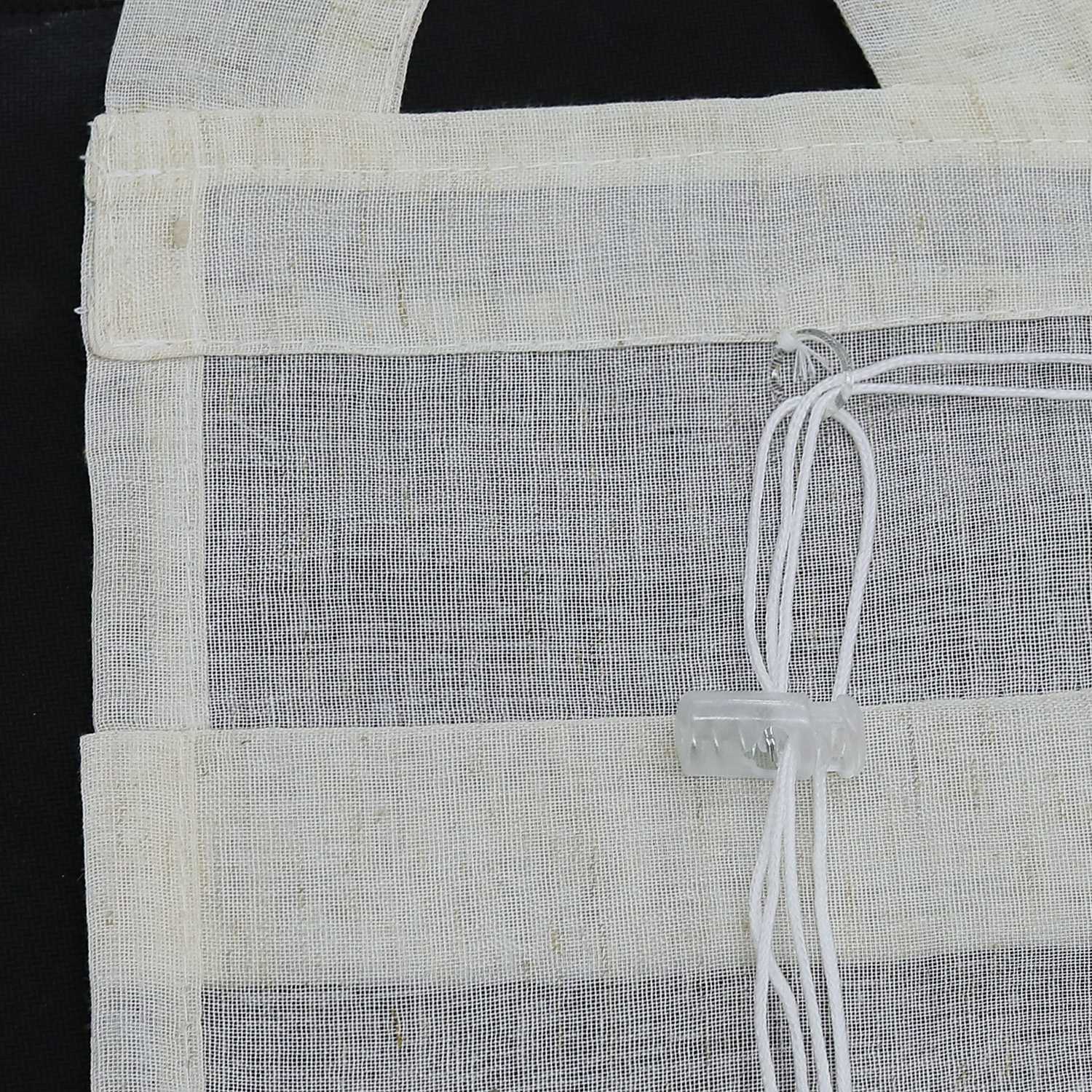 Delien Rollo klassisch weiß mit V-Schlaufen hochziehbar gardine