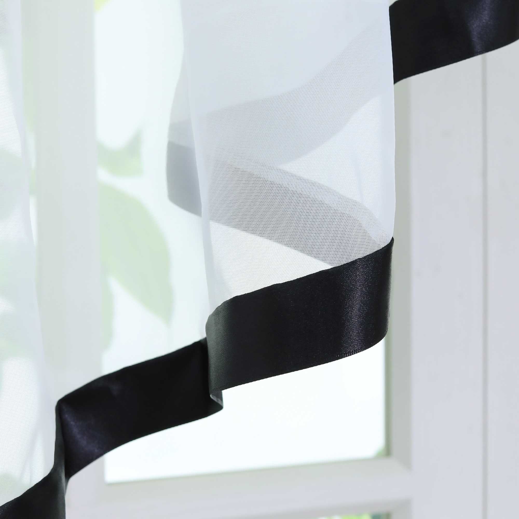 Scheibengardinen Kräuselbandgardine Fensterdeko Kreuzdesign Obere Fensterabdeckung 1 stück