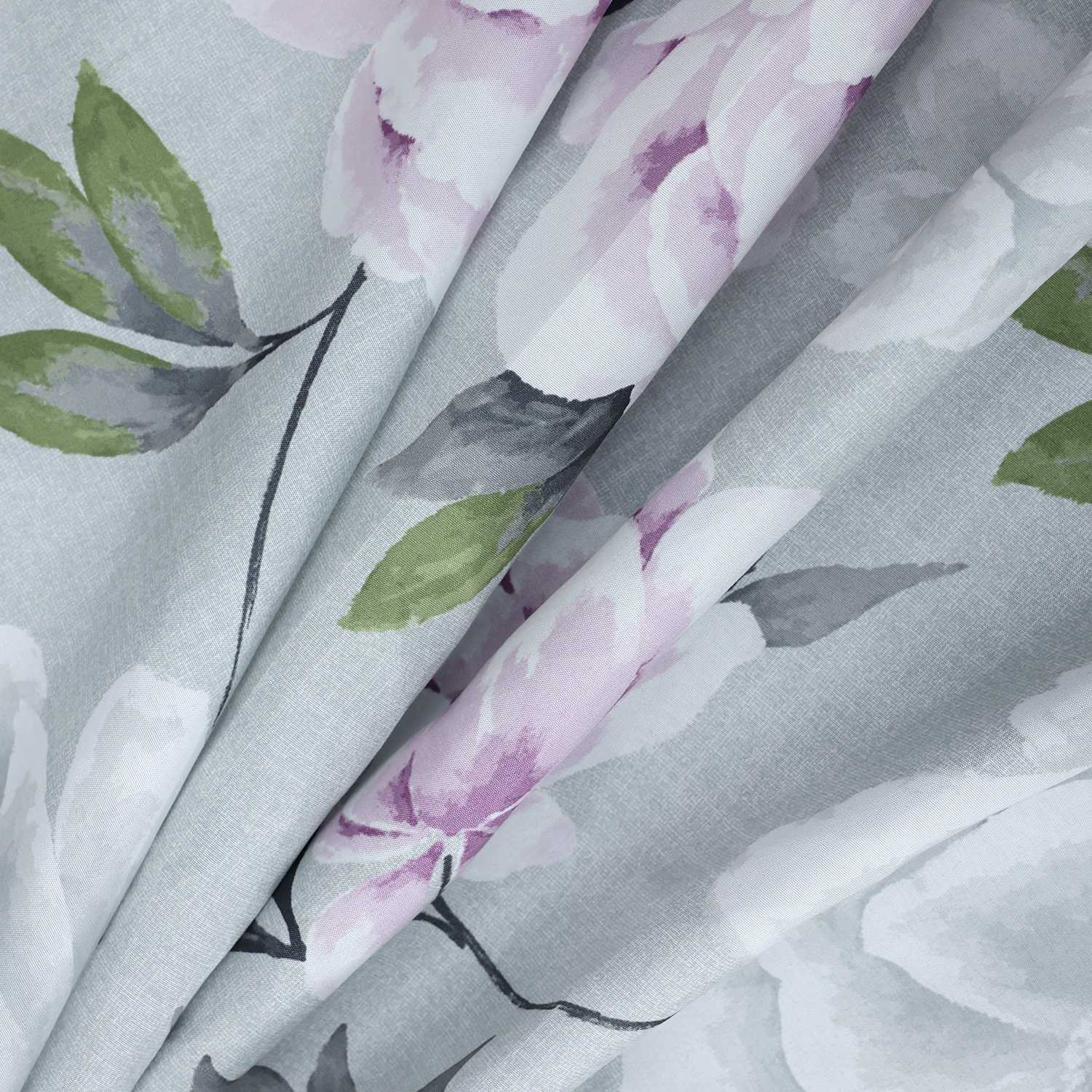 Verdunkelungsvorhang Ösenschal mit Blumenmuster Lichtvermeidung Zimmerdeko Thermovorhang 1 Stück