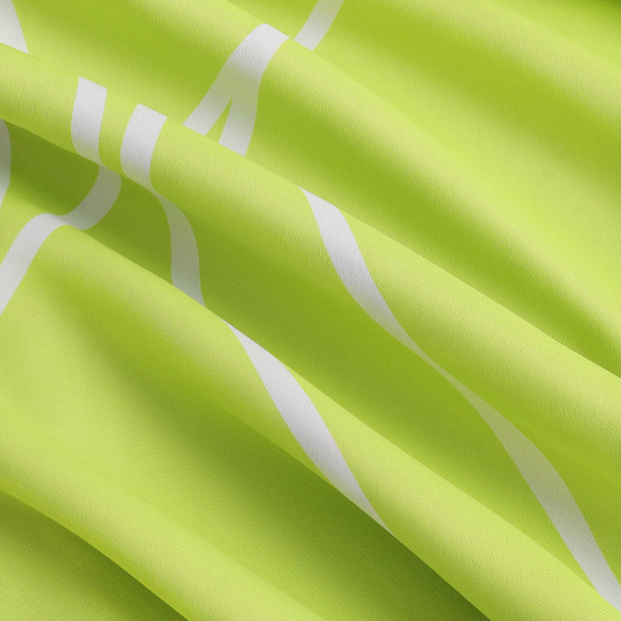 Verdunkelungsvorhänge Ösenschal mit Wellenmuster Blickdichte Landhaus Schlafzimmer  1 St.