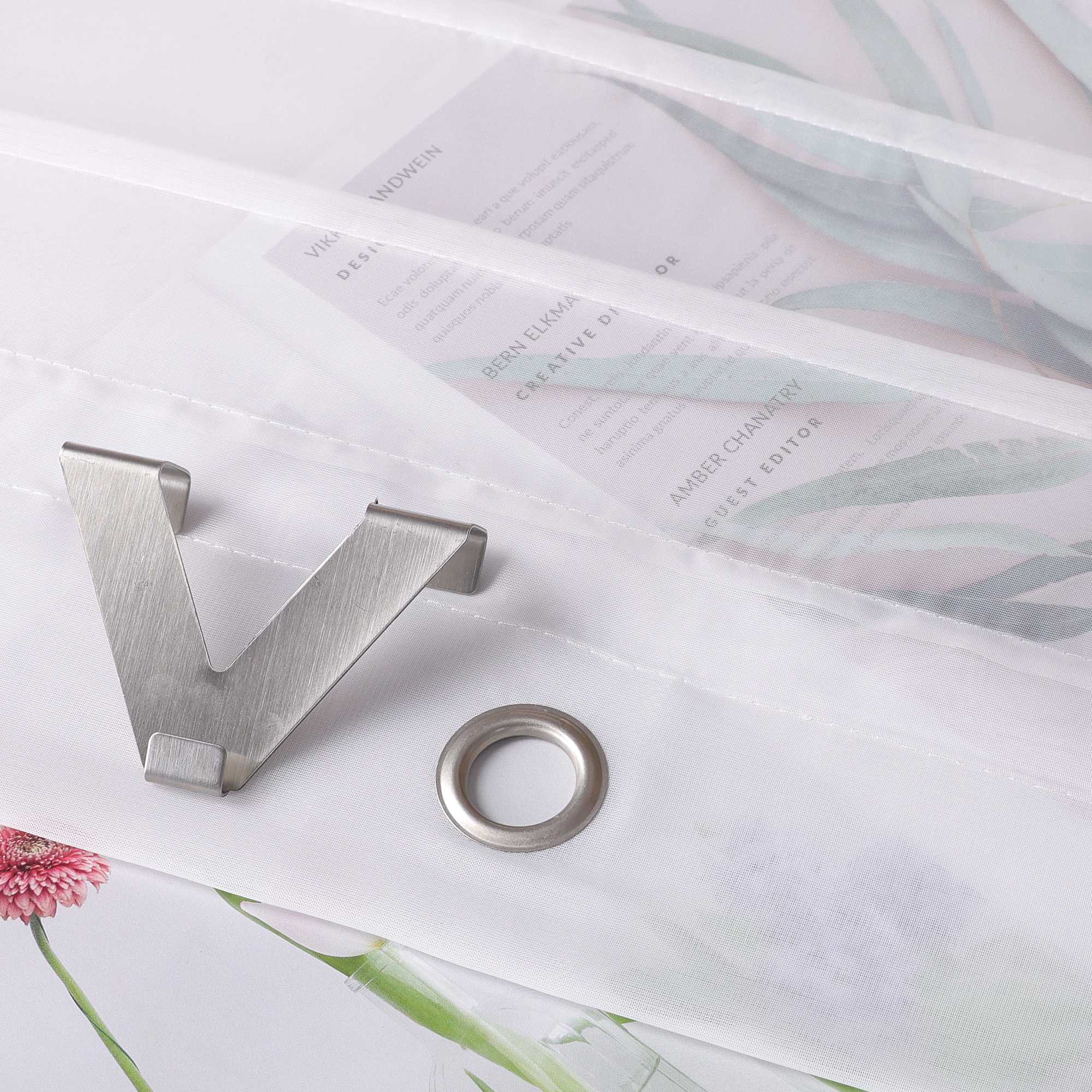 Rollos mit V-Haken halbtransparent lichtdurchlässig Unifarbe hochziehbar 1 Stück