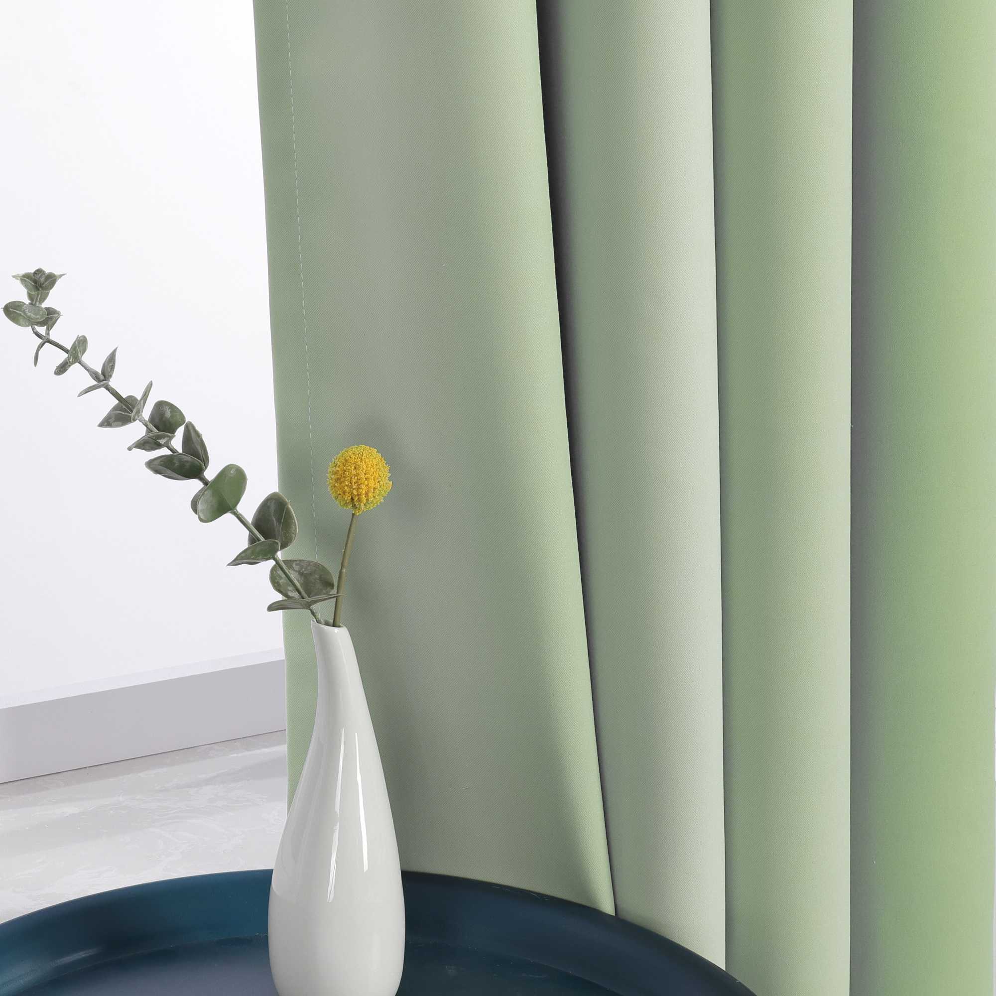 Verdunkelungsvorhang  Ösenschal Farbverlauf Privatsphäre Lichtvermeidung Thermovorhang Minimalismus 1 Stück