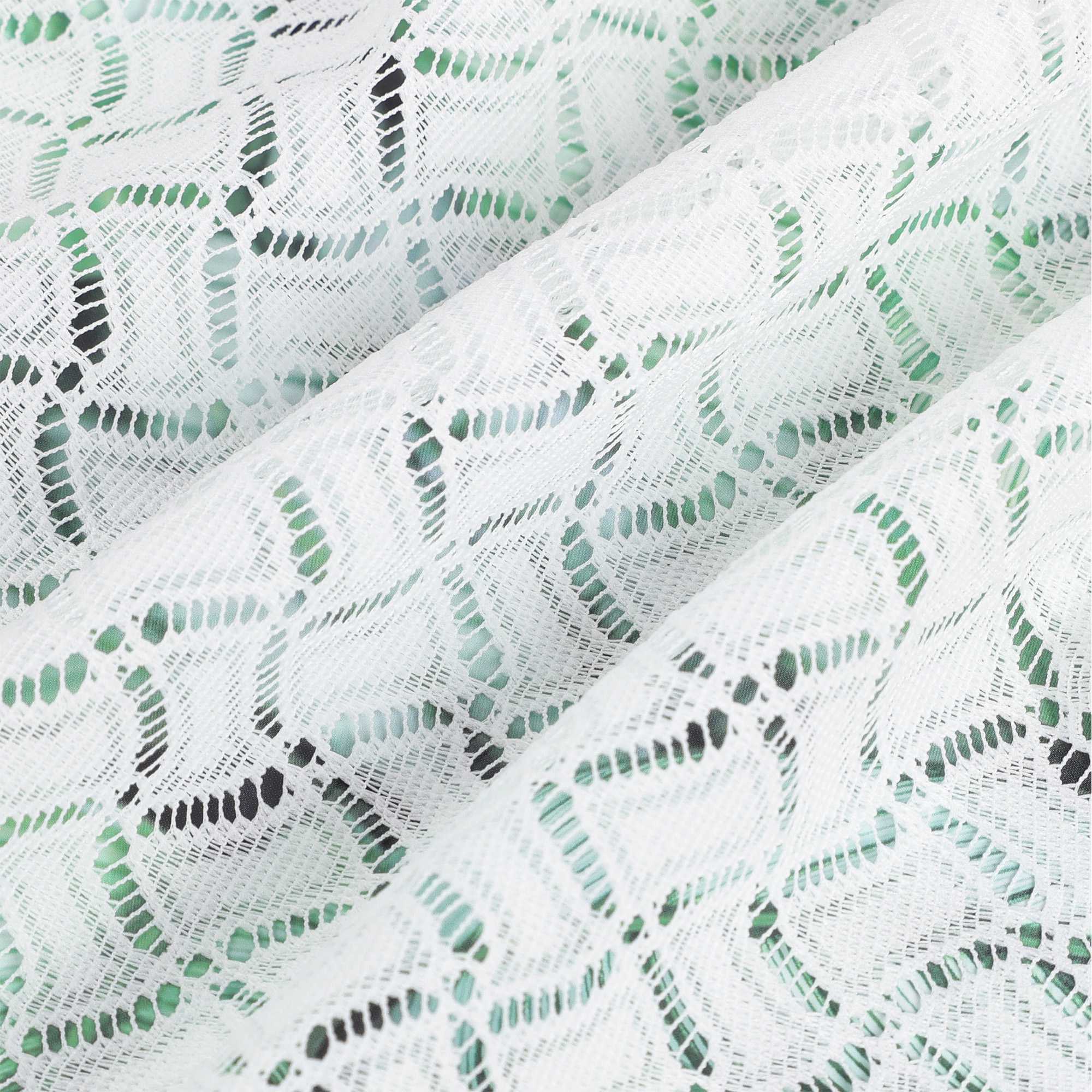 Scheibengardinen mit feinem Linienmuster transparent und luftig 2er Set | Perfekt für Küche