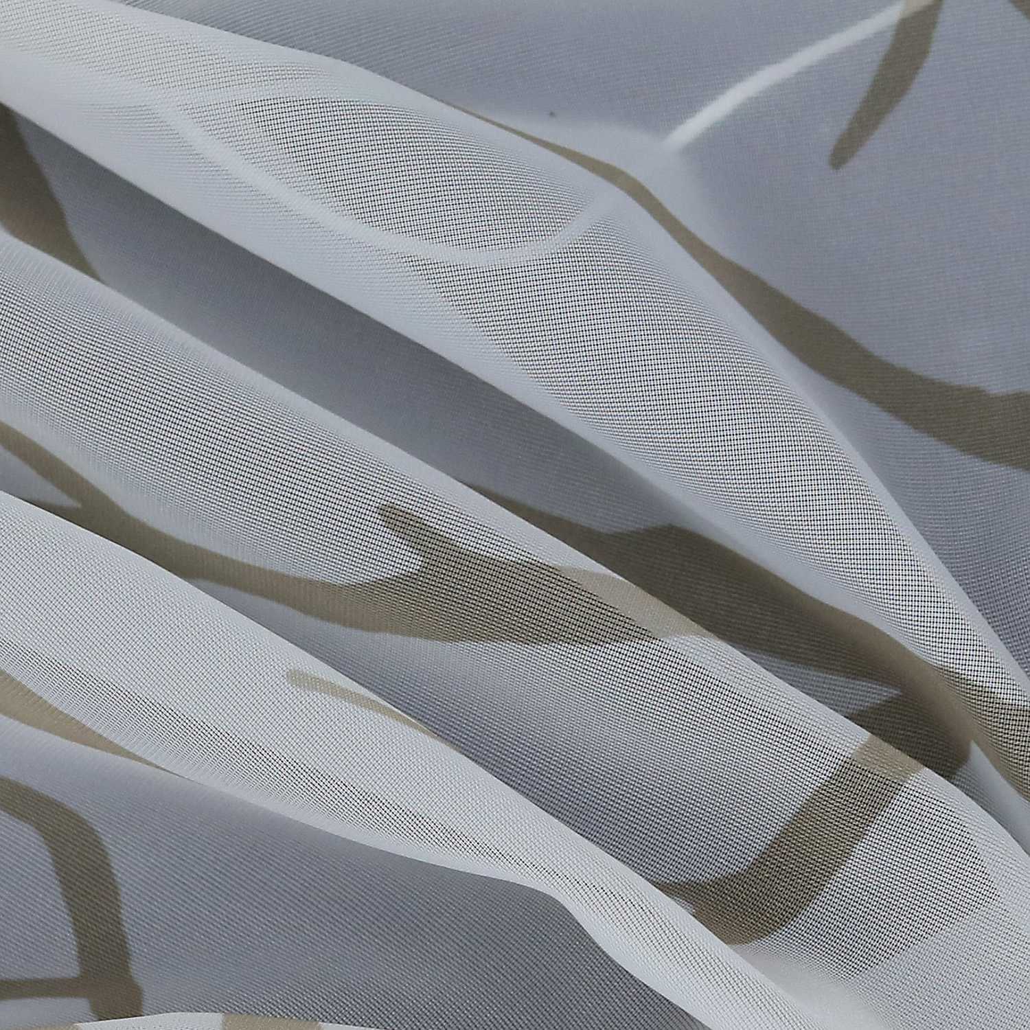 Rollos mit U-Haken halbtransparent Zweigmuster Lichtdurchlässig 1 Stück