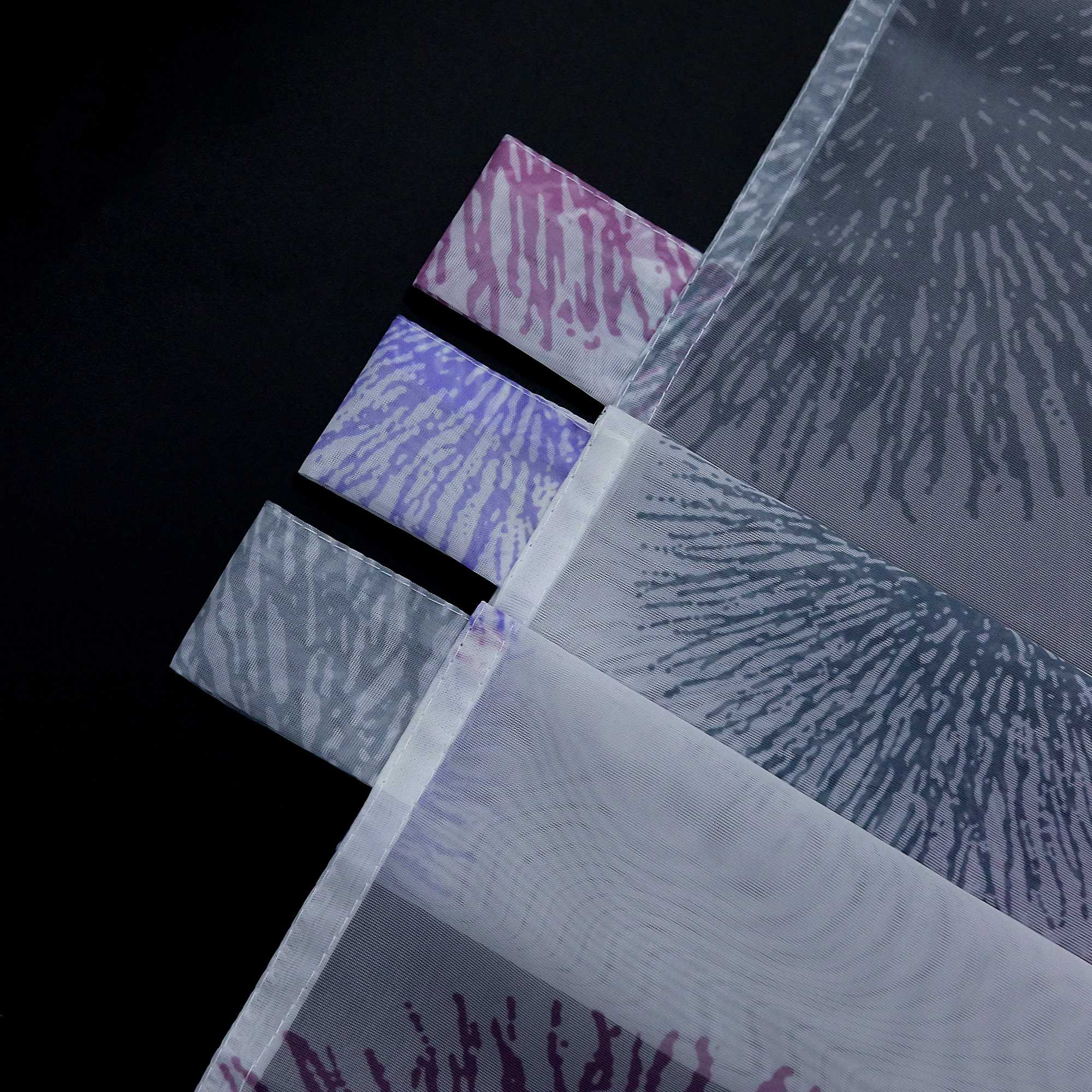 Scheibengardine Schlaufengardine mit Feuerwerksmuster Feriendeko halbtransparent Pflegeleicht Lichtdurchlässig 1 stück