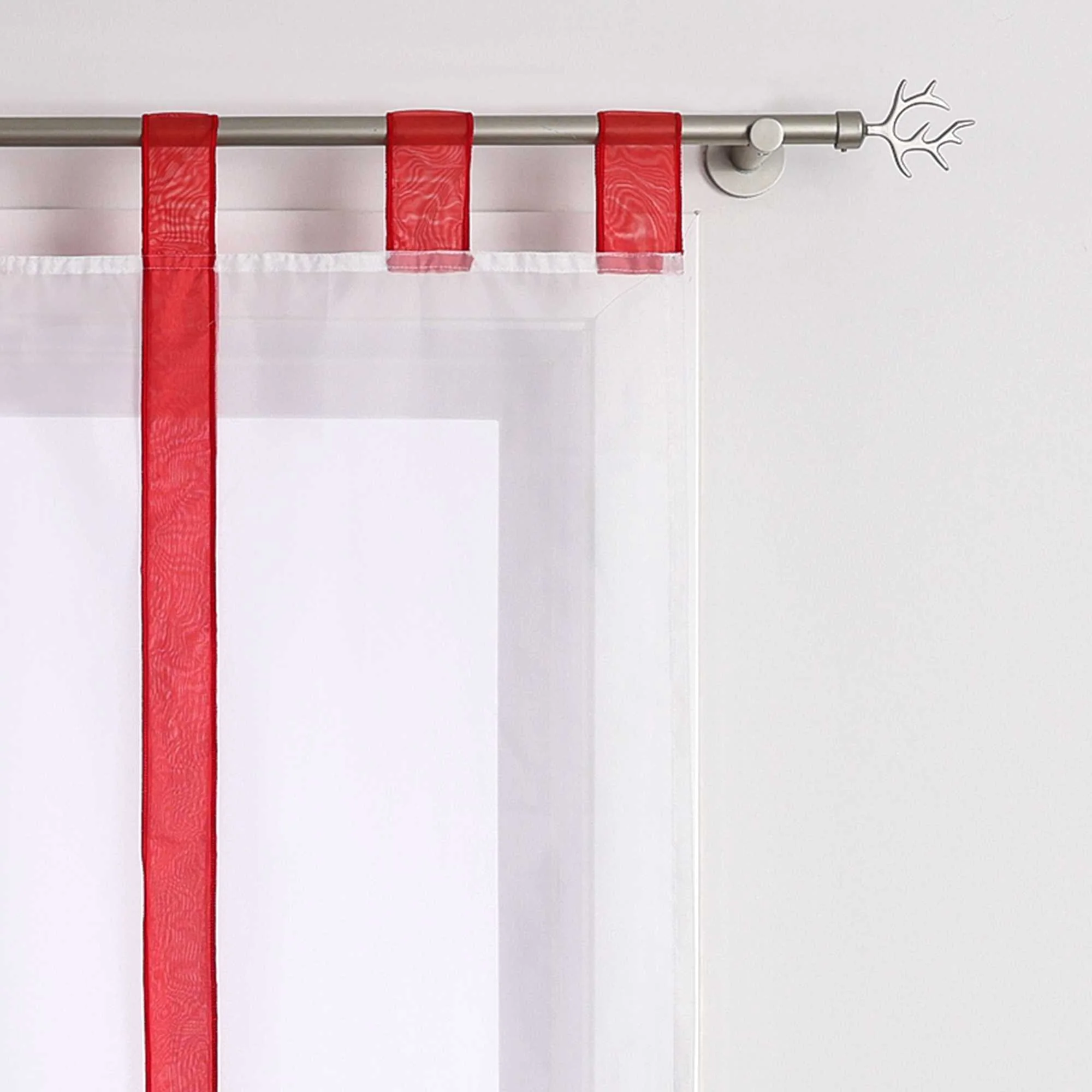 Rollos Schlaufengardine mit Schleifendesign transparent hochziehbar Fensterdeko 1 Stück