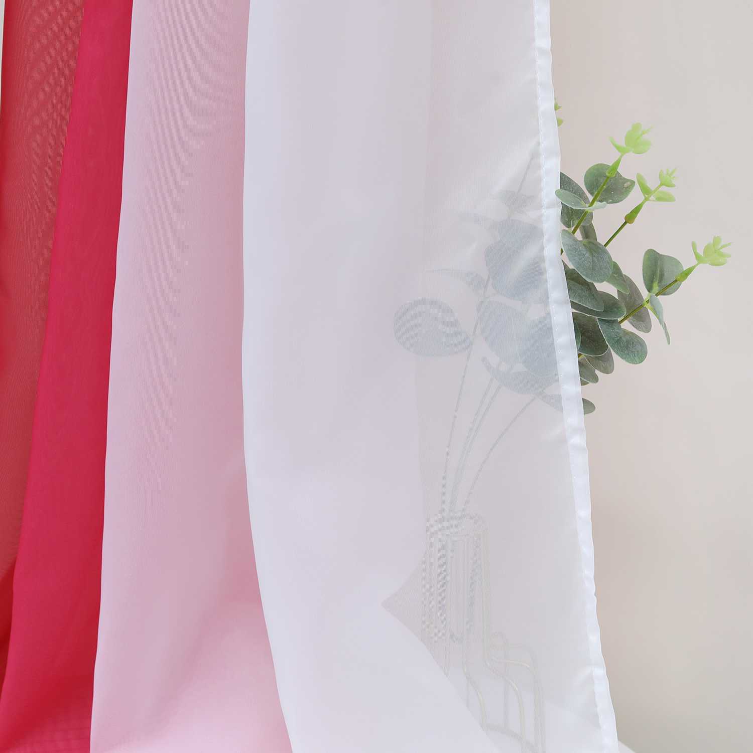 Dekorative Gardine Schal Farbverlauf extra lang 1 Stück