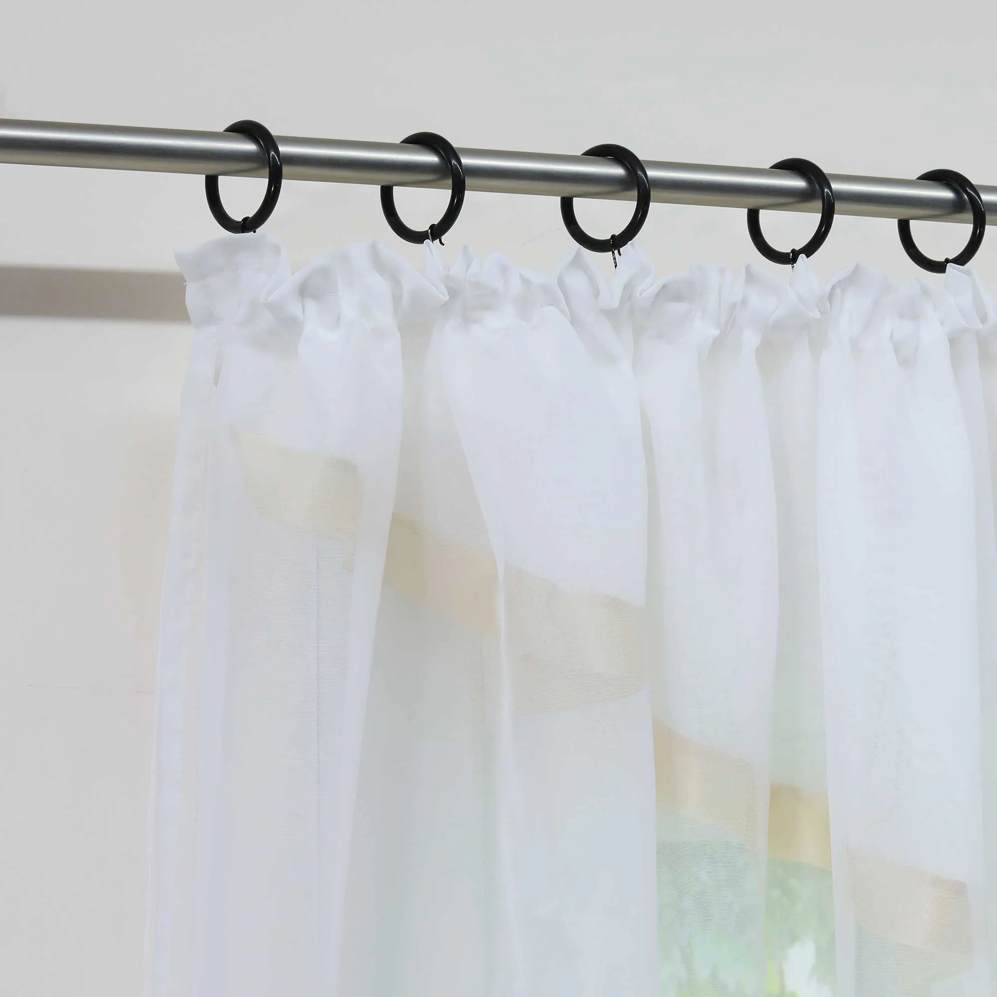 Scheibengardinen Kräuselbandgardine Fensterdeko Kreuzdesign Obere Fensterabdeckung 1 stück