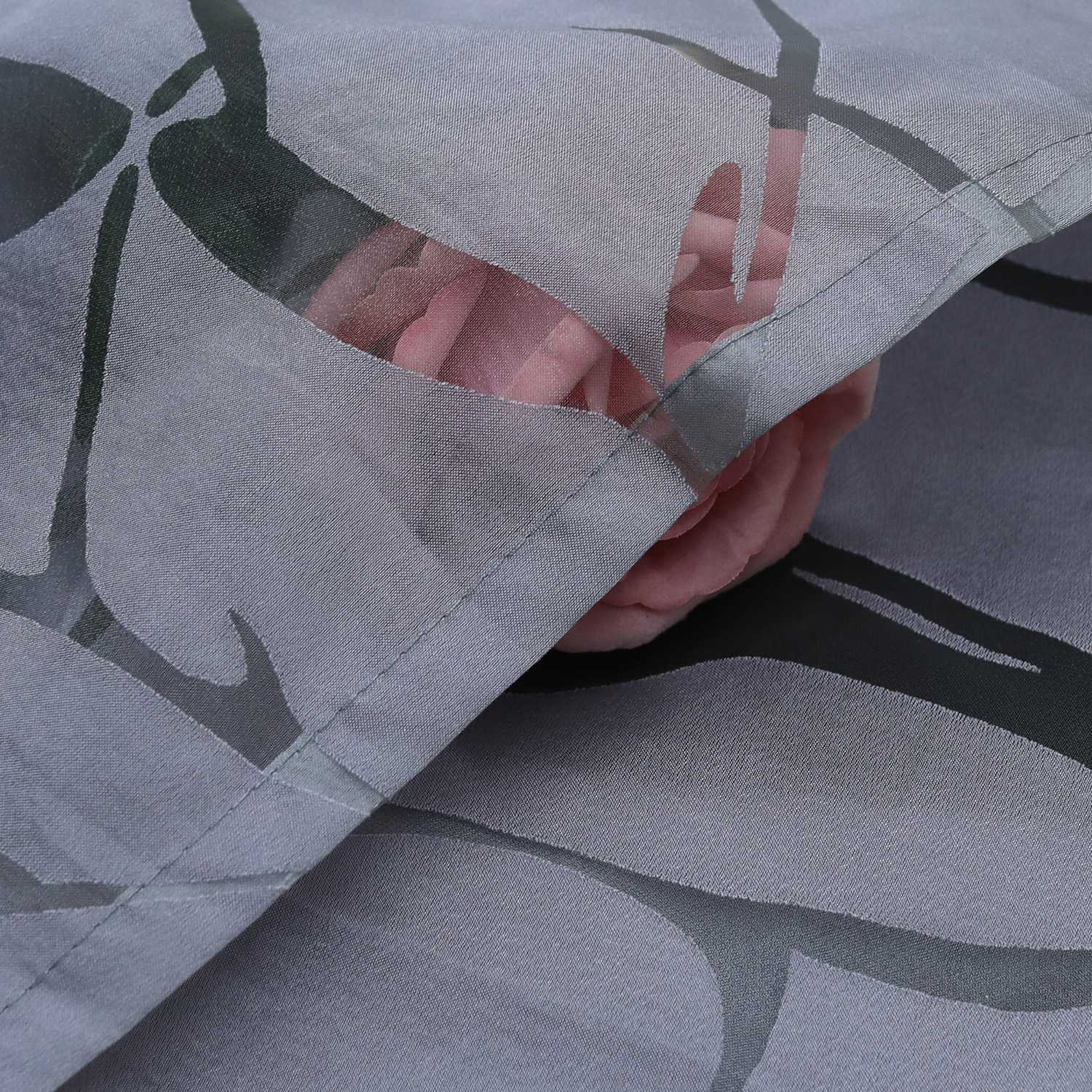 Transparenter Vorhang mit grobes Zweigmuster leicht Schutzfunktion Lichtdurchlässigkeit Gartenstil 1 Stück