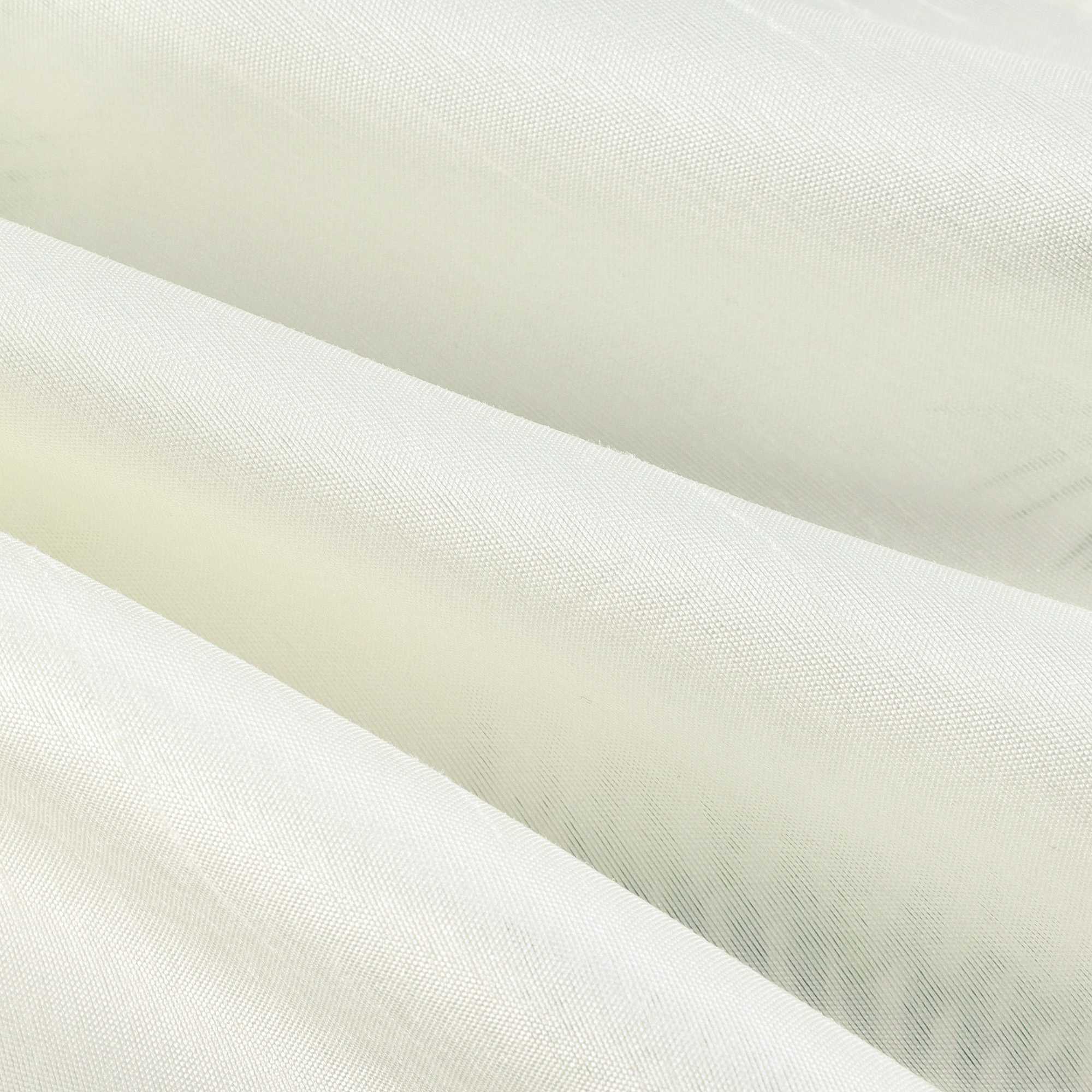 Halbtransparente kurze Gardine modern mit Leinenstruktur und Spitzenborte