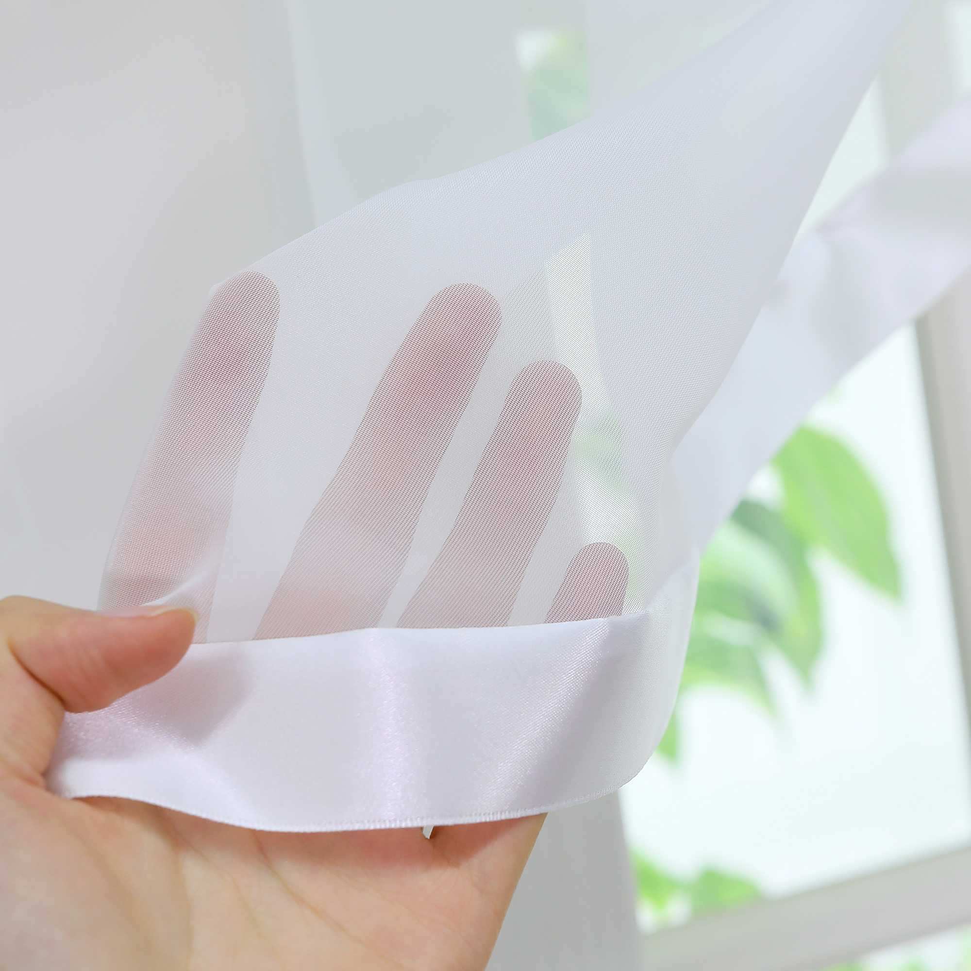 Scheibengardinen Kräuselbandgardine Fensterdeko Kreuzdesign Obere Fensterabdeckung 1 stück