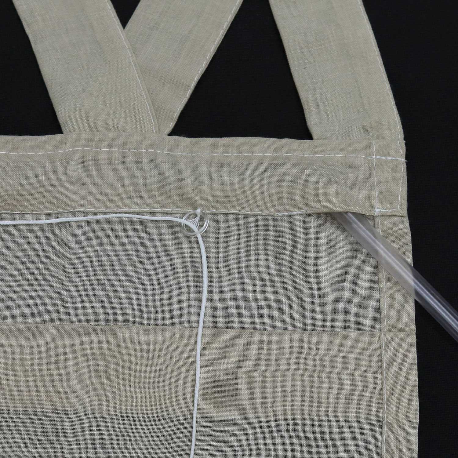 Delien Rollo klassisch weiß mit V-Schlaufen hochziehbar gardine
