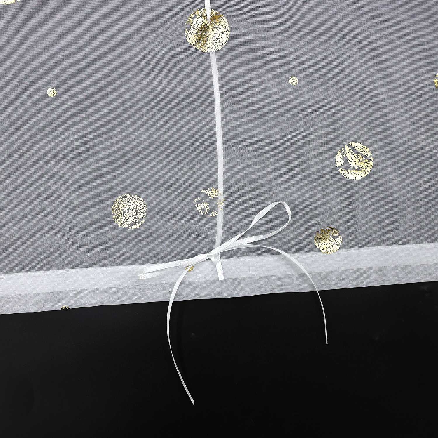 Rollos ohne Bohren Raffgardinen mit V-Haken Ösenrollo Voile Gardinen Transparent Vorhänge Modern Weiß 1 Stück