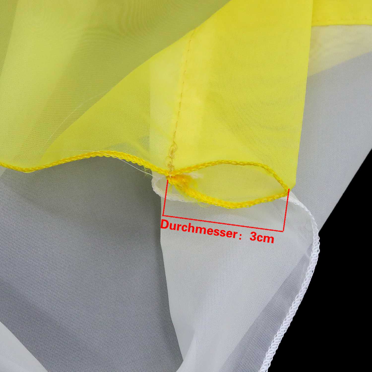 Scheibengardine durch Tunnelzug Voile Bistrogardinen mit Quaste Kurzstore Doppelte Vorhänge Halbtransparent 1 Stück