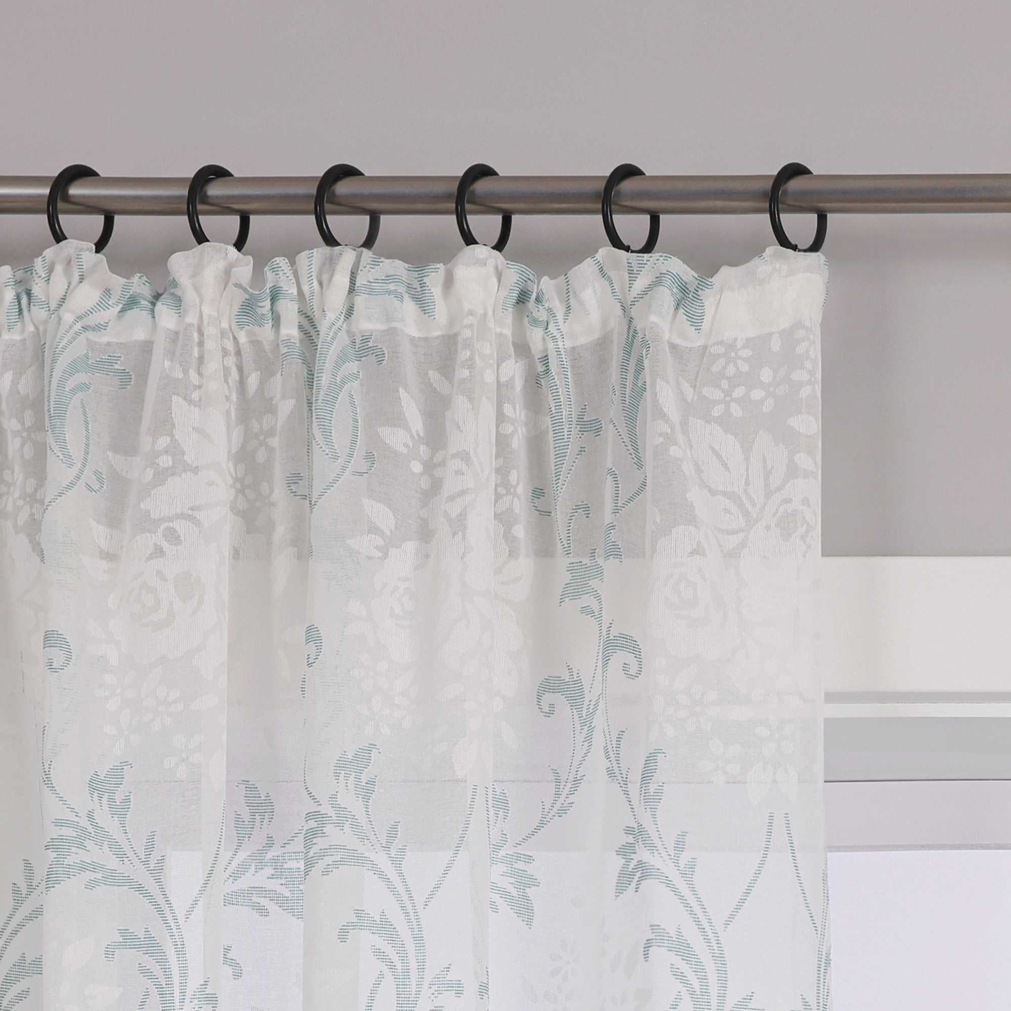 Vorhang mit Kräuselband Voile Gardine Ausbrenner Fensterschal Transparent Schlafzimmer Wohnzimmer 1 Stück