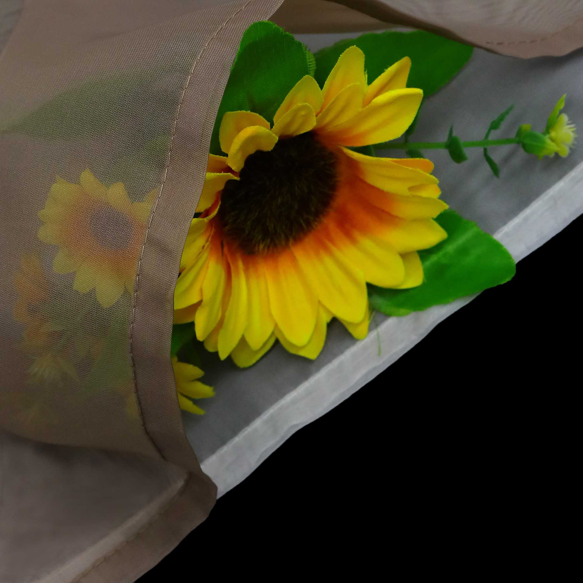 Delien Zweifarbige Fensterdekoration vloants Kurz Gardine 2er-Pack