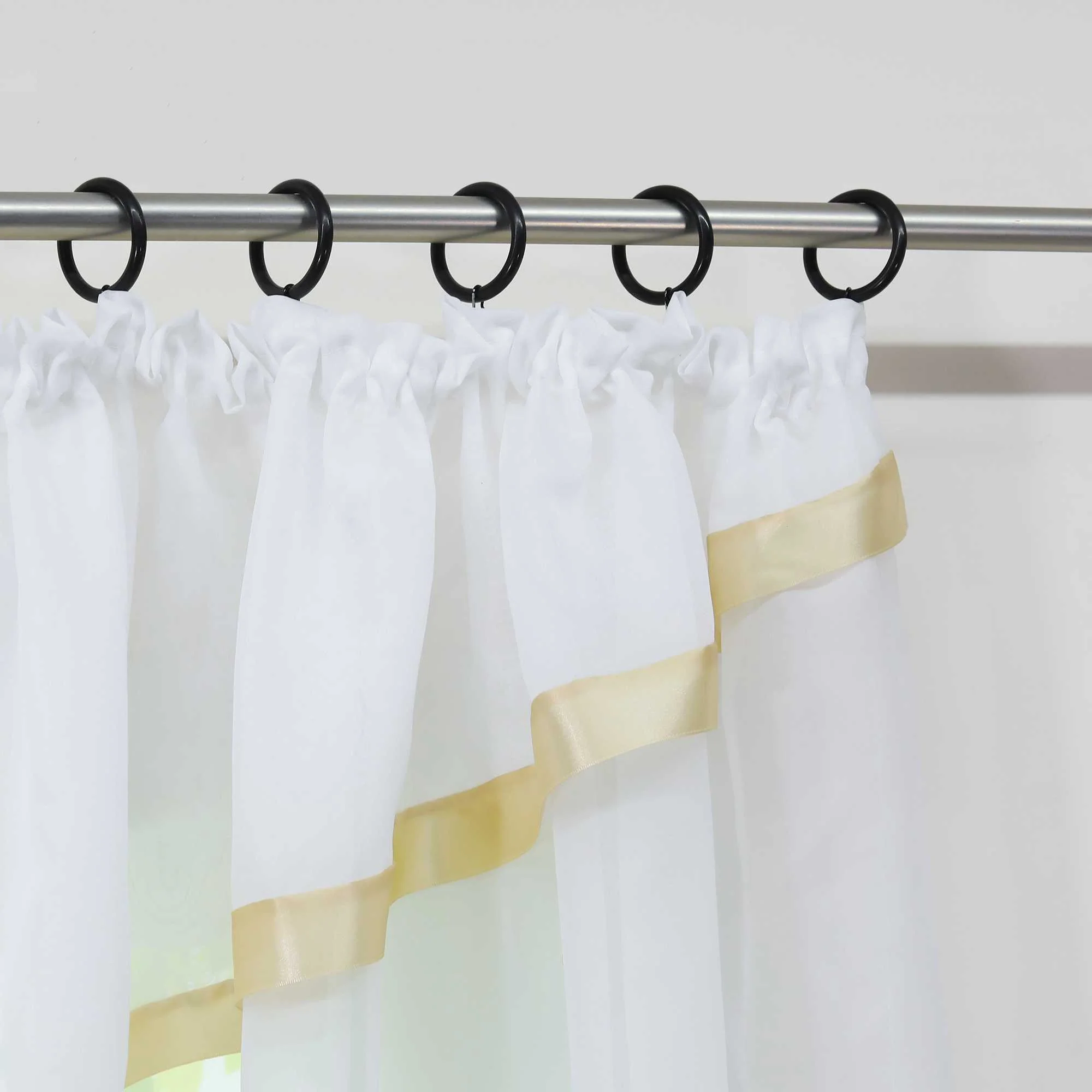 Scheibengardinen Kräuselbandgardine Fensterdeko Kreuzdesign Obere Fensterabdeckung 1 stück