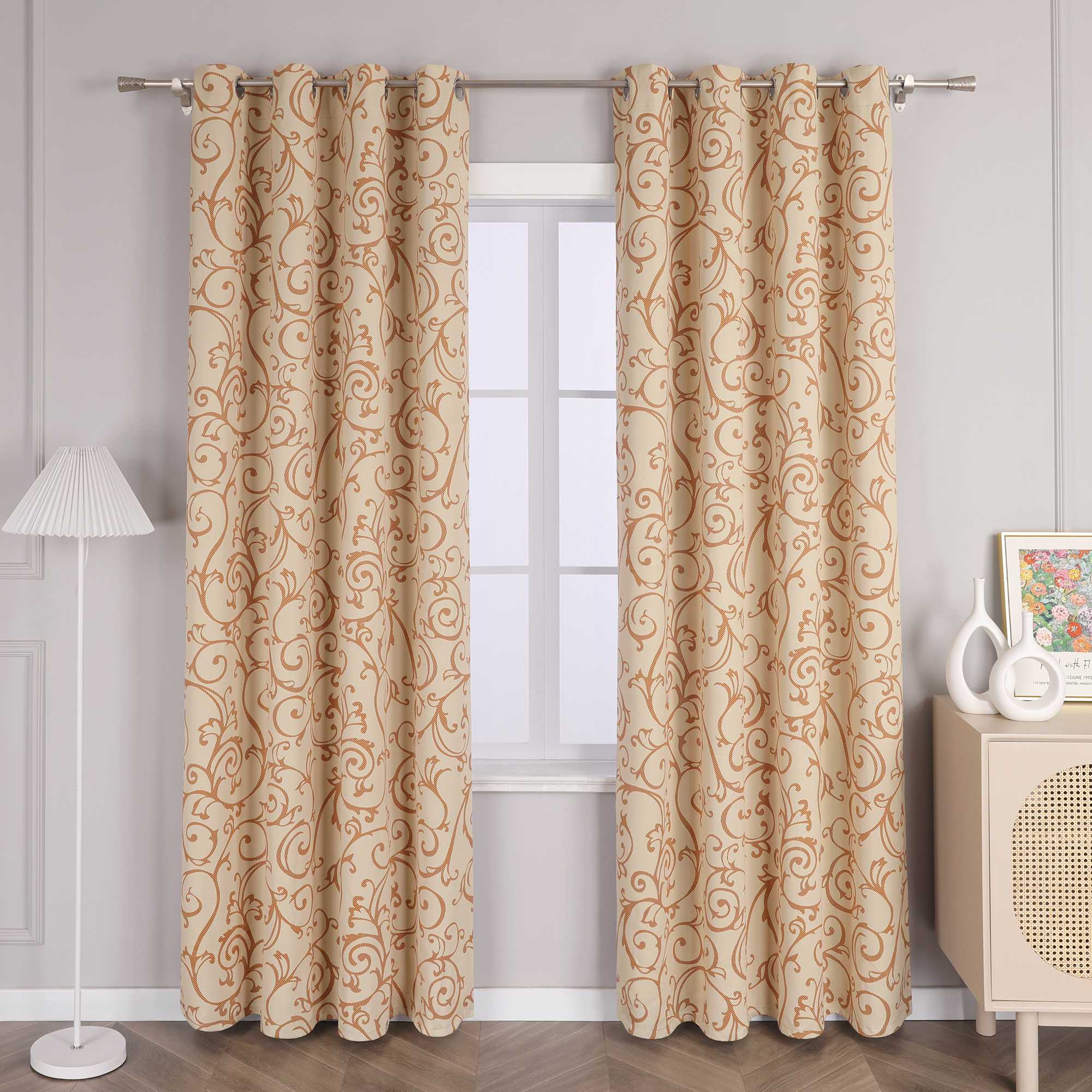 Verdunkelungsvorhänge mit Ösen Blickdichte Gardinen Modern Vorhang für Schlafzimmer Wohnzimmer Ösenschal 1 Stück