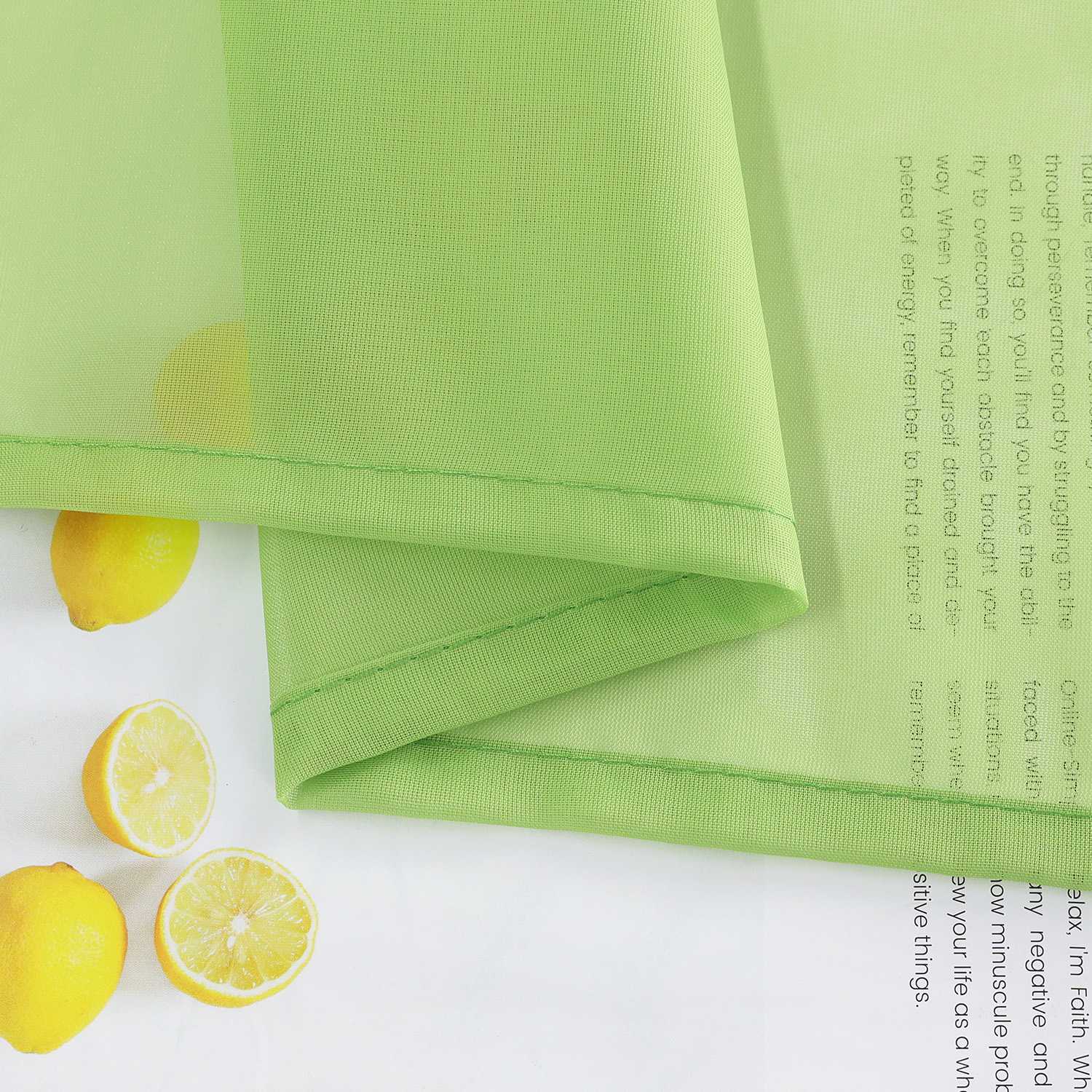 Raffrollo Voile Raffgardinen durch Tunnelzug Bändchenrollo Küche Gardinen Transparent Uni 1 Stück