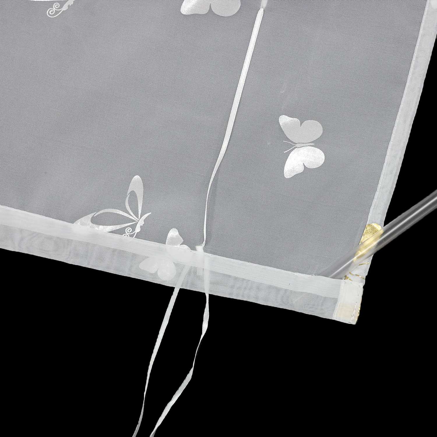 Raffrollo mit V-Haken Raffgardine mit leuchtendem Schmetterlingsmuster 1 stück