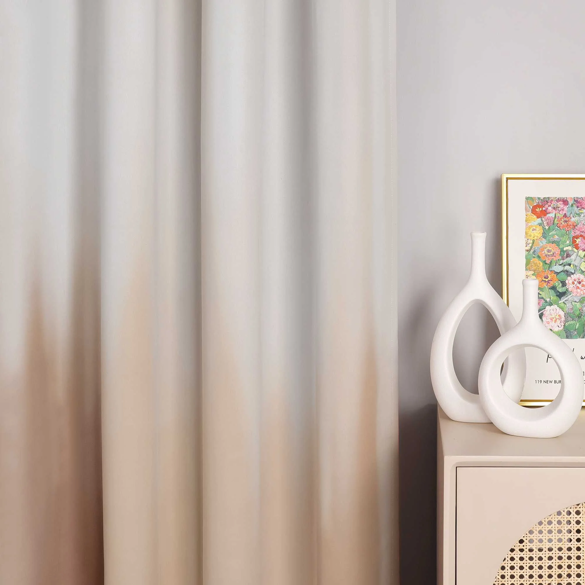 Verdunkelungsvorhang Blickdichte Gardinen Farbverlauf Ösenschal Schlafzimmer Wohnzimmer 1 Stück