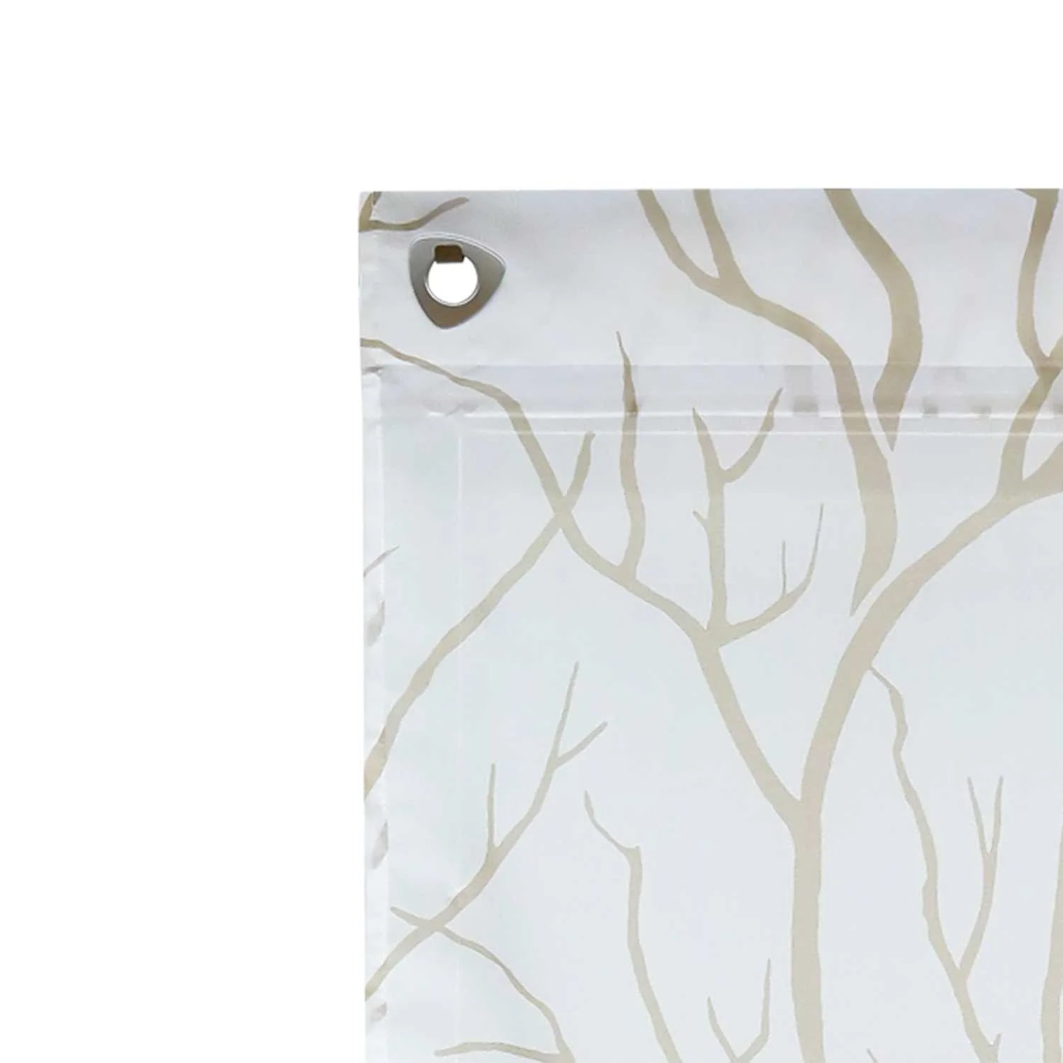Rollos mit U-Haken halbtransparent Zweigmuster Lichtdurchlässig 1 Stück