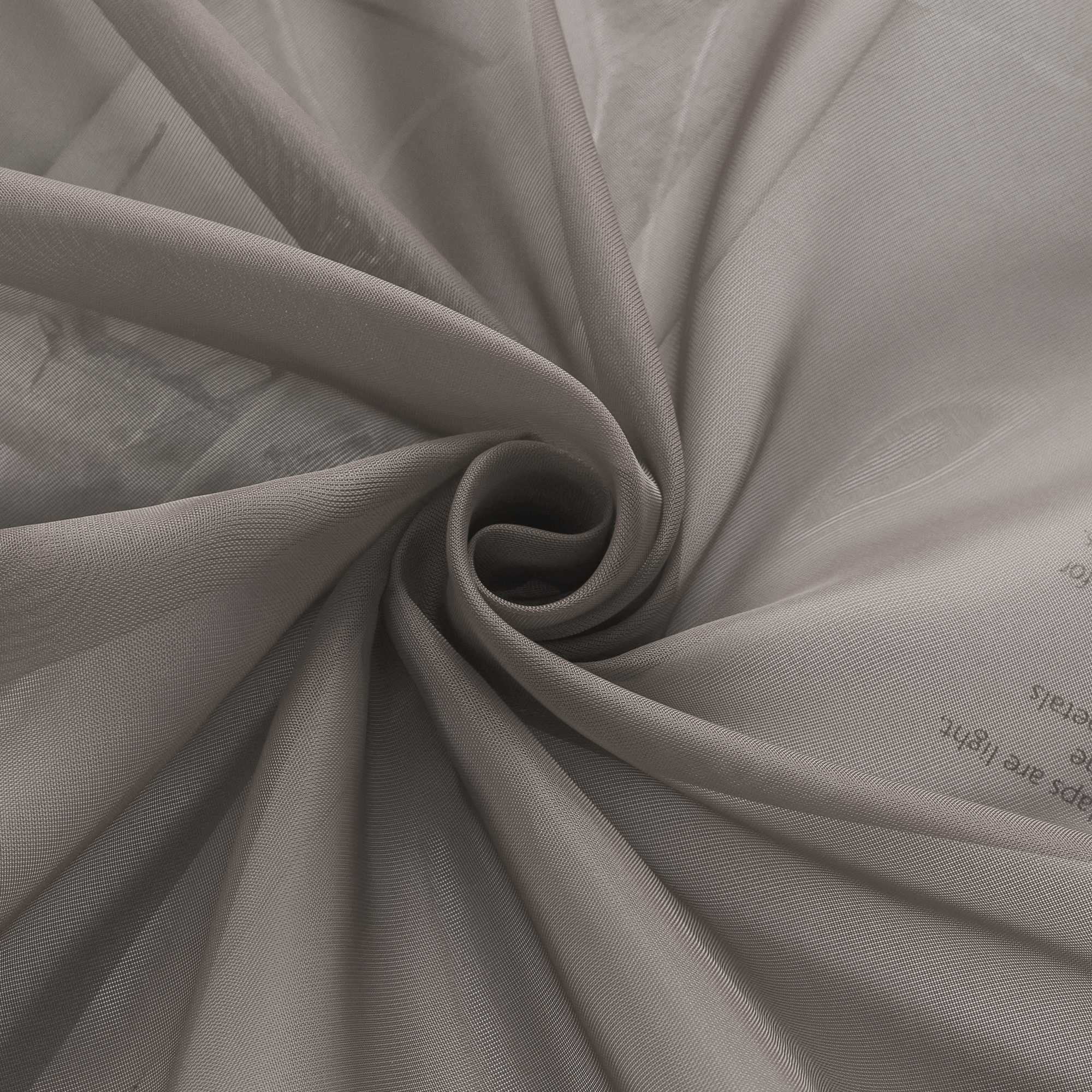 Rollos Schlaufengardine Unifarbe transparent Voile mit Dekofalten 1 Stück