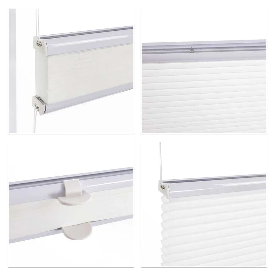 Wabenplissee weiß gegen Kälte mit modernem Design